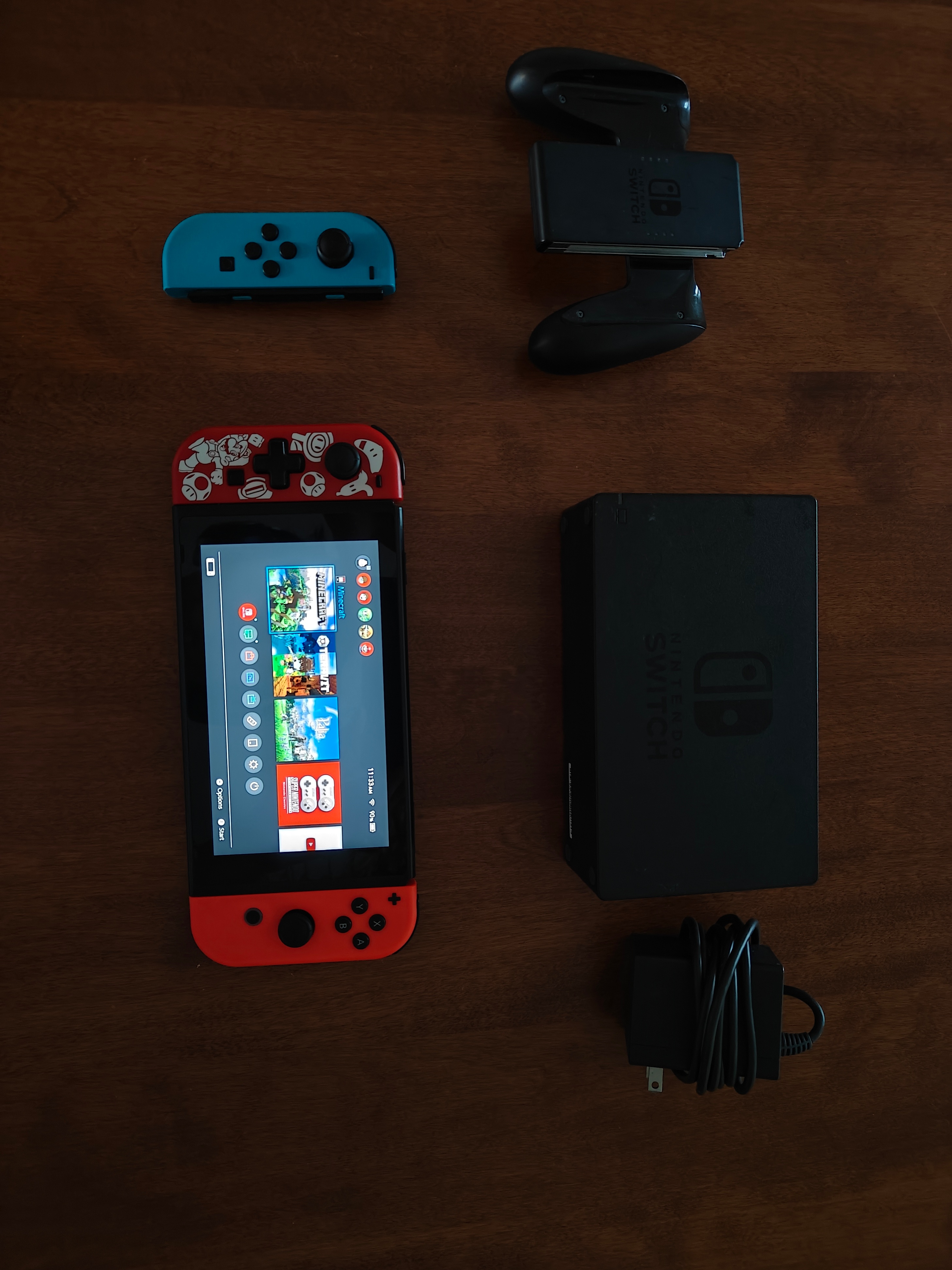 Nintendo Switch (V2)  - Accessories Included + Case
