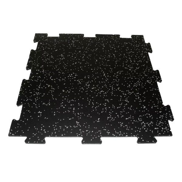 Rubber Gym Mat Tile – 24" x 24" x 7mm (Heavy-Duty, Interlocking)