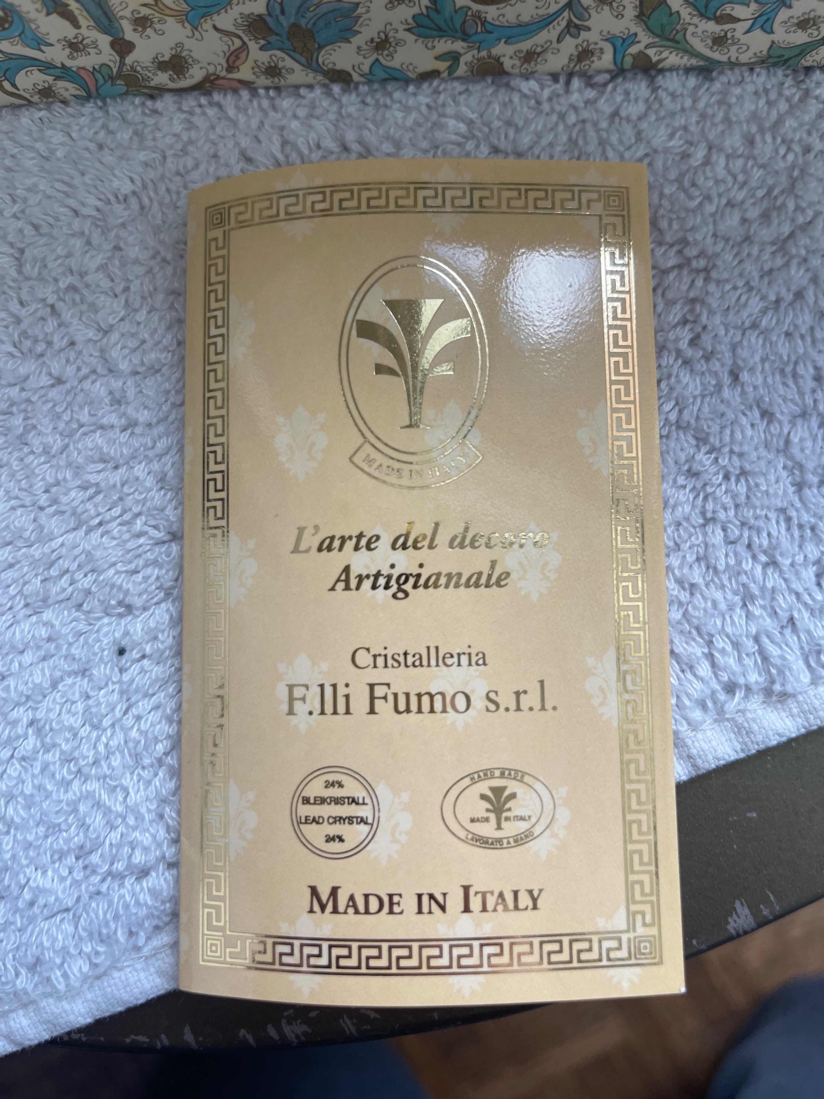 Boxed Set of 6 Italian Fratelli Fumo Wine Glasses - photo 5