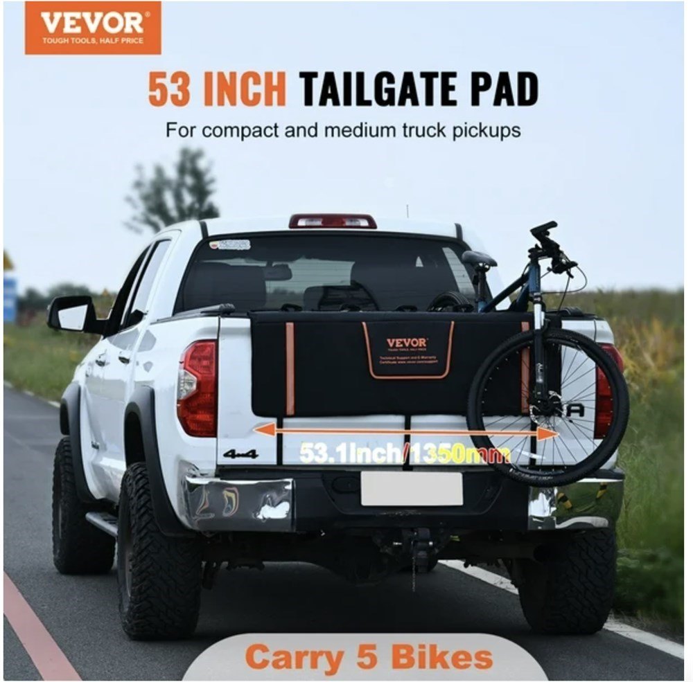 Truck Tailgate Bike Pad – Carries 5 Bikes (VEVOR) - photo 2