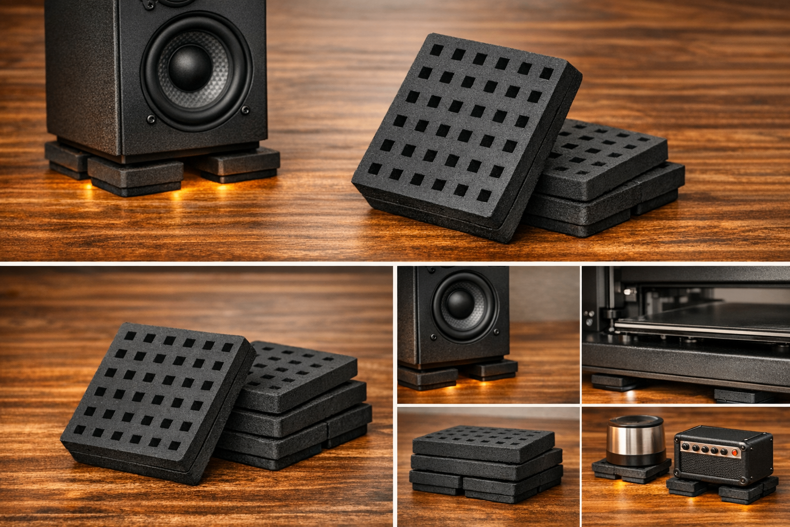 Sound‐Absorption / Anti‐Vibration Pads – 4 Pack - photo 3