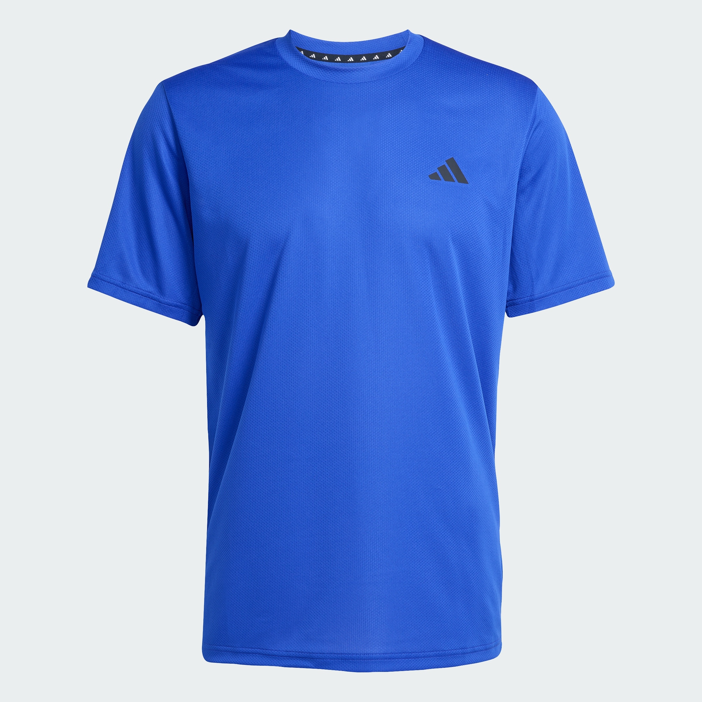 Adidas Men's Train Essentials T-Shirt, Semi Lucid Blue/Black