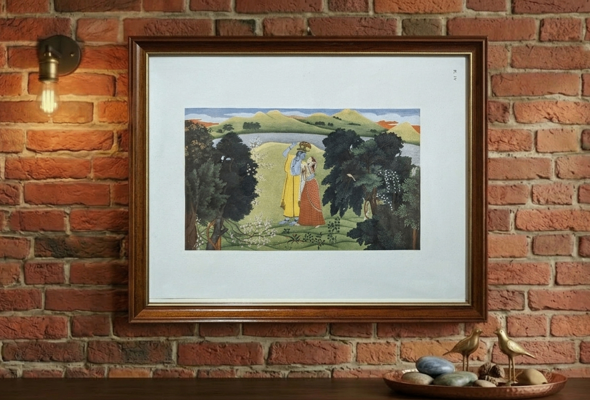 The Divine Union - Krishna Radha - Wall Frame