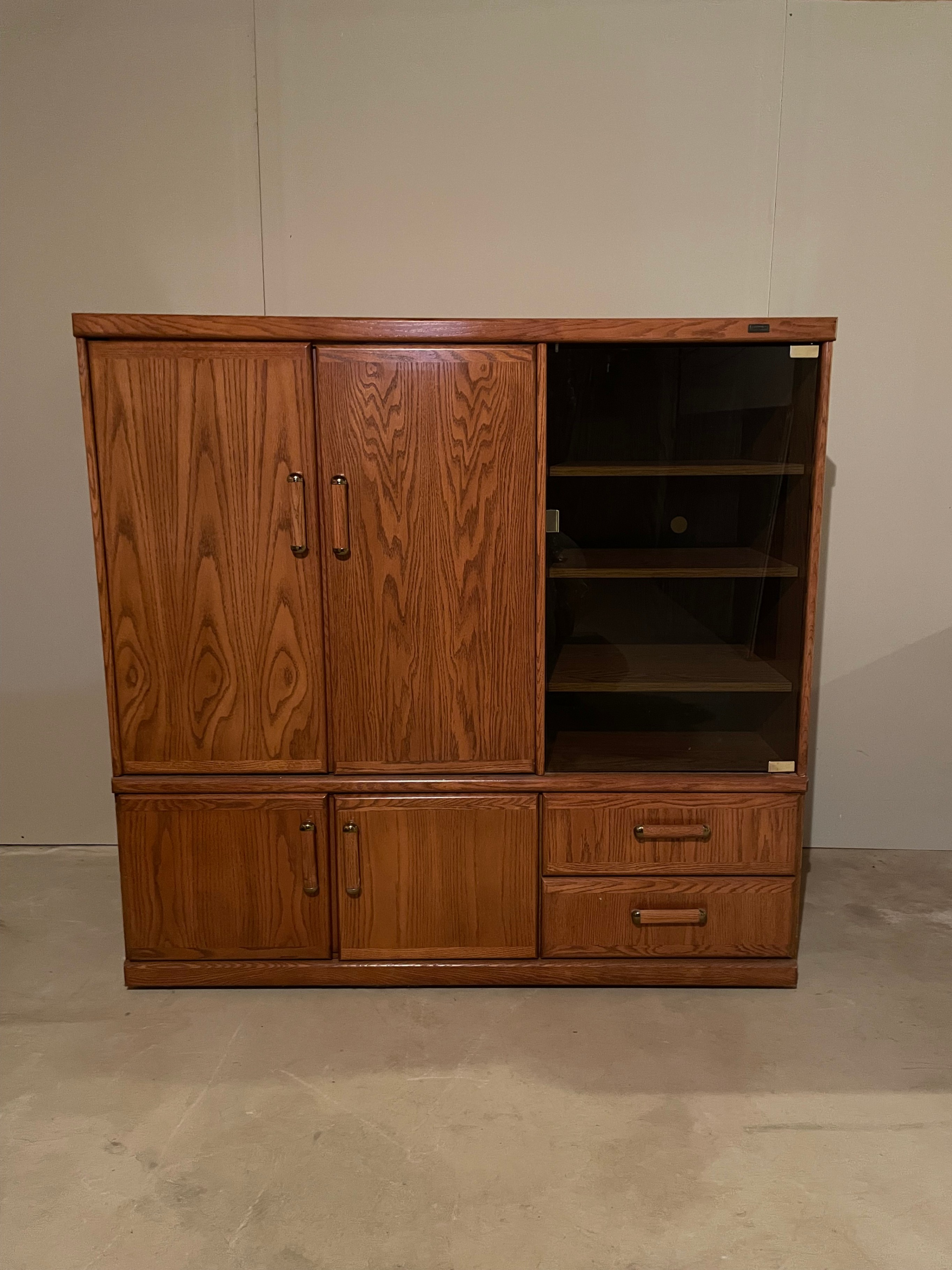 Solid Oak Entertainment Unit
