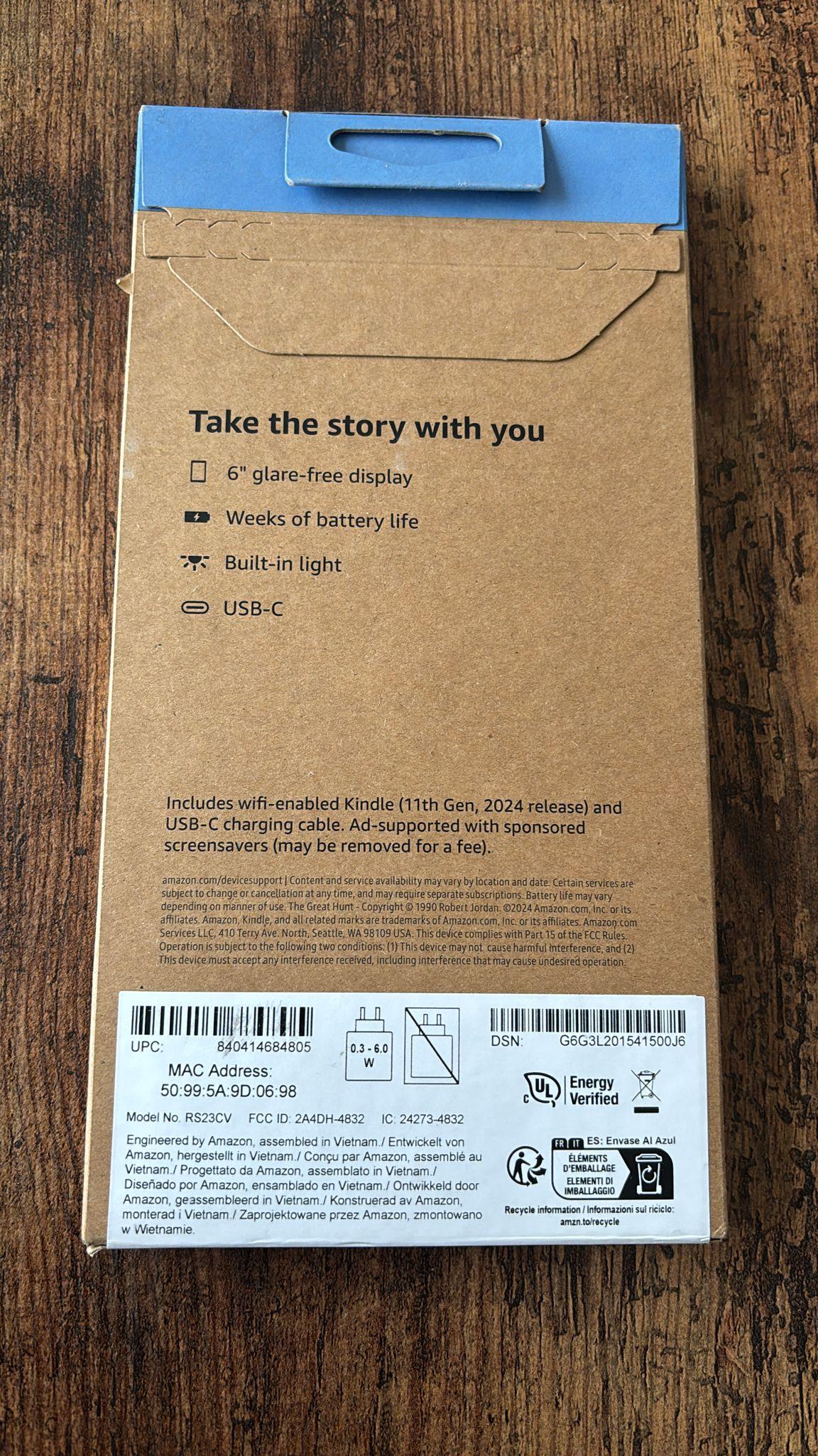 Amazon Kindle Gen 11 - 16 GB (Matcha) - NEW BOX - photo 2