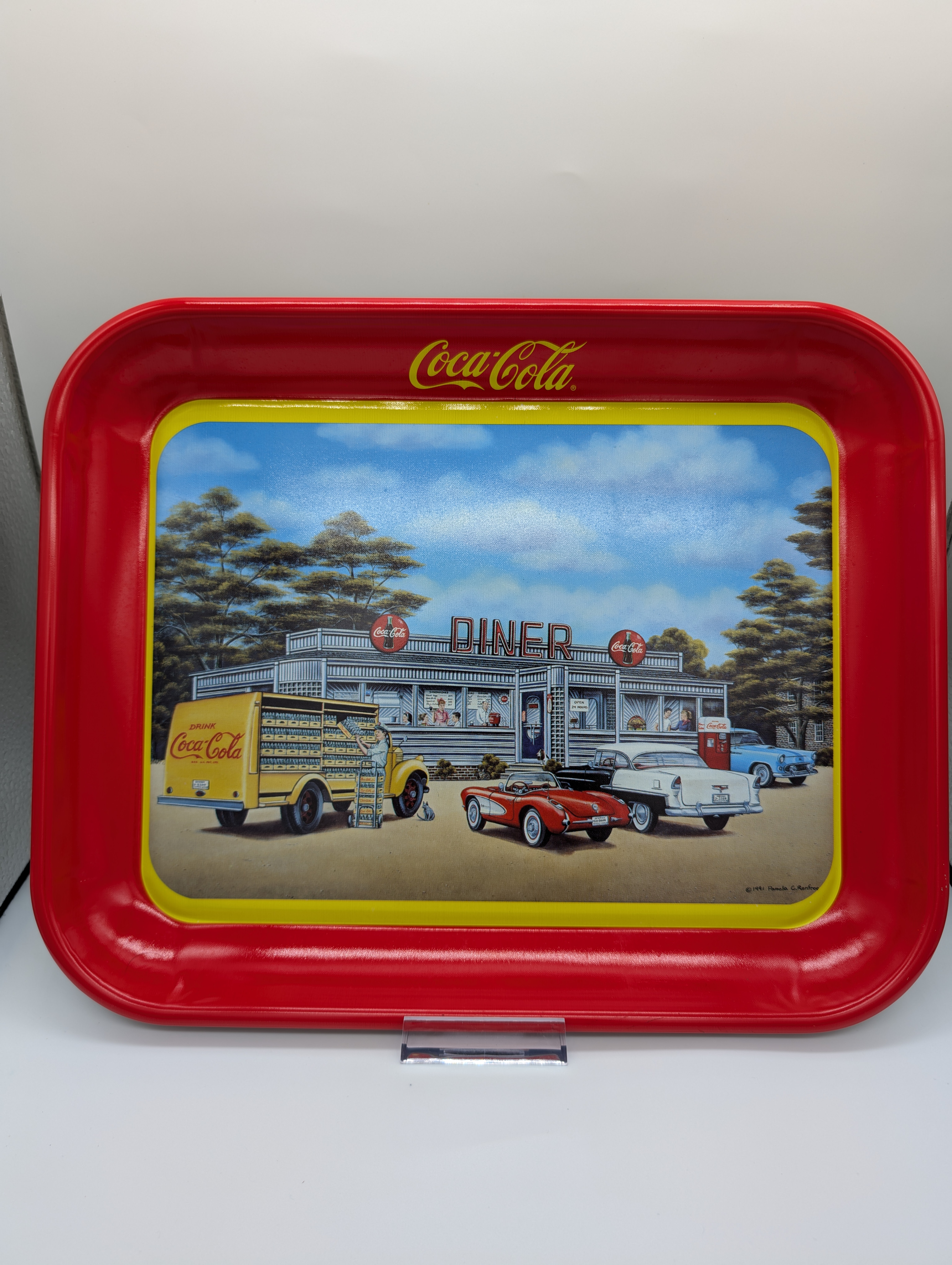 🍔🥤1994 Coca-Cola "Sign of Good Taste" Serving Tray🍔🥤