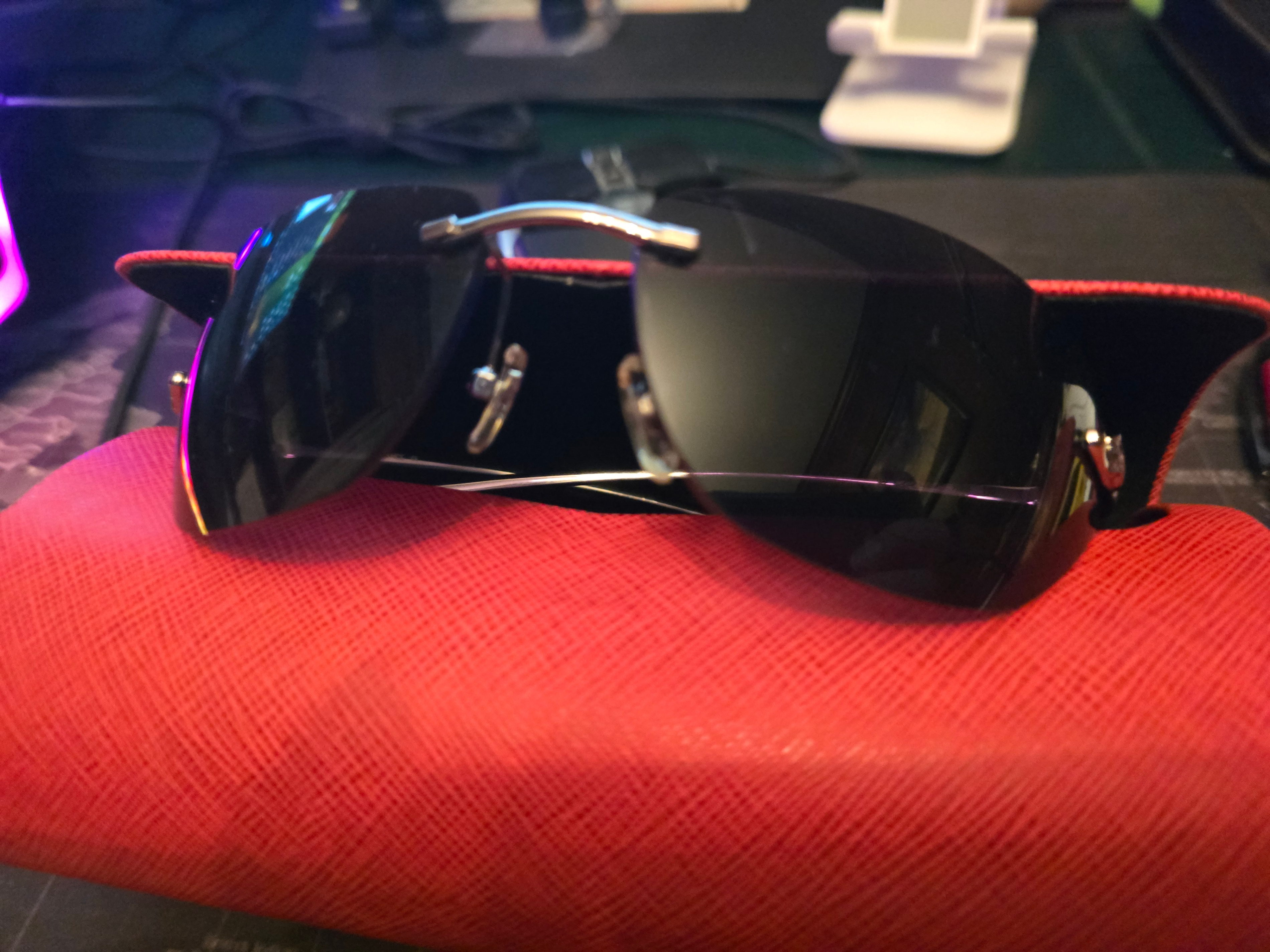 Cartier Sunglasses panther design with Red Case