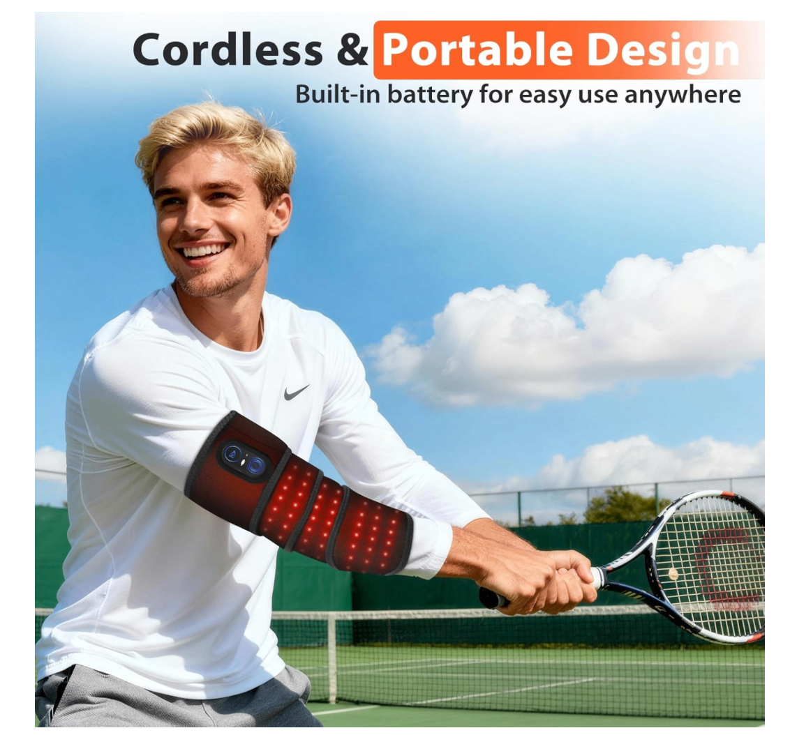 Cordless Heated Elbow Wrap Brace – Adjustable Heat & Massage - photo 3
