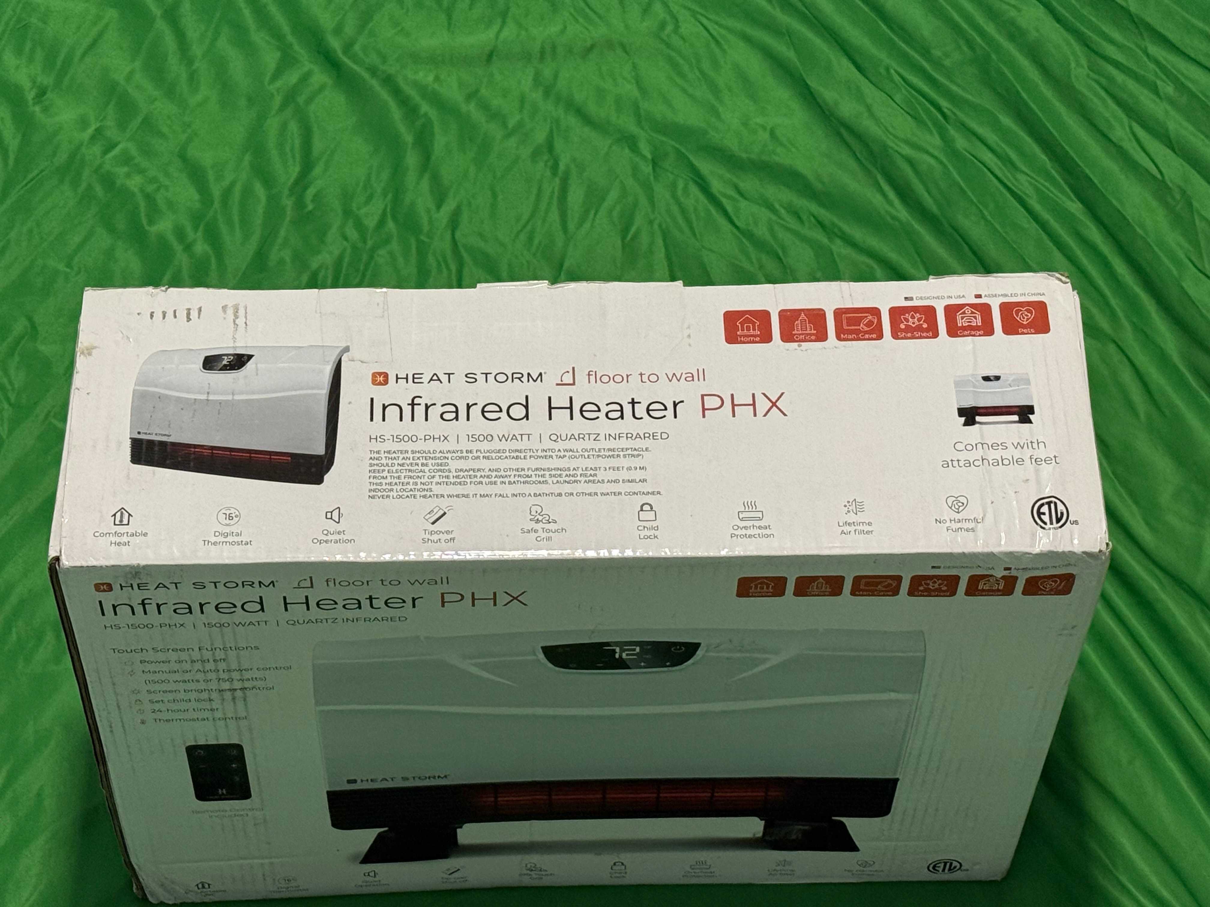 Heat Storm Phoenix Infrared Space Heater with Attachable Feet