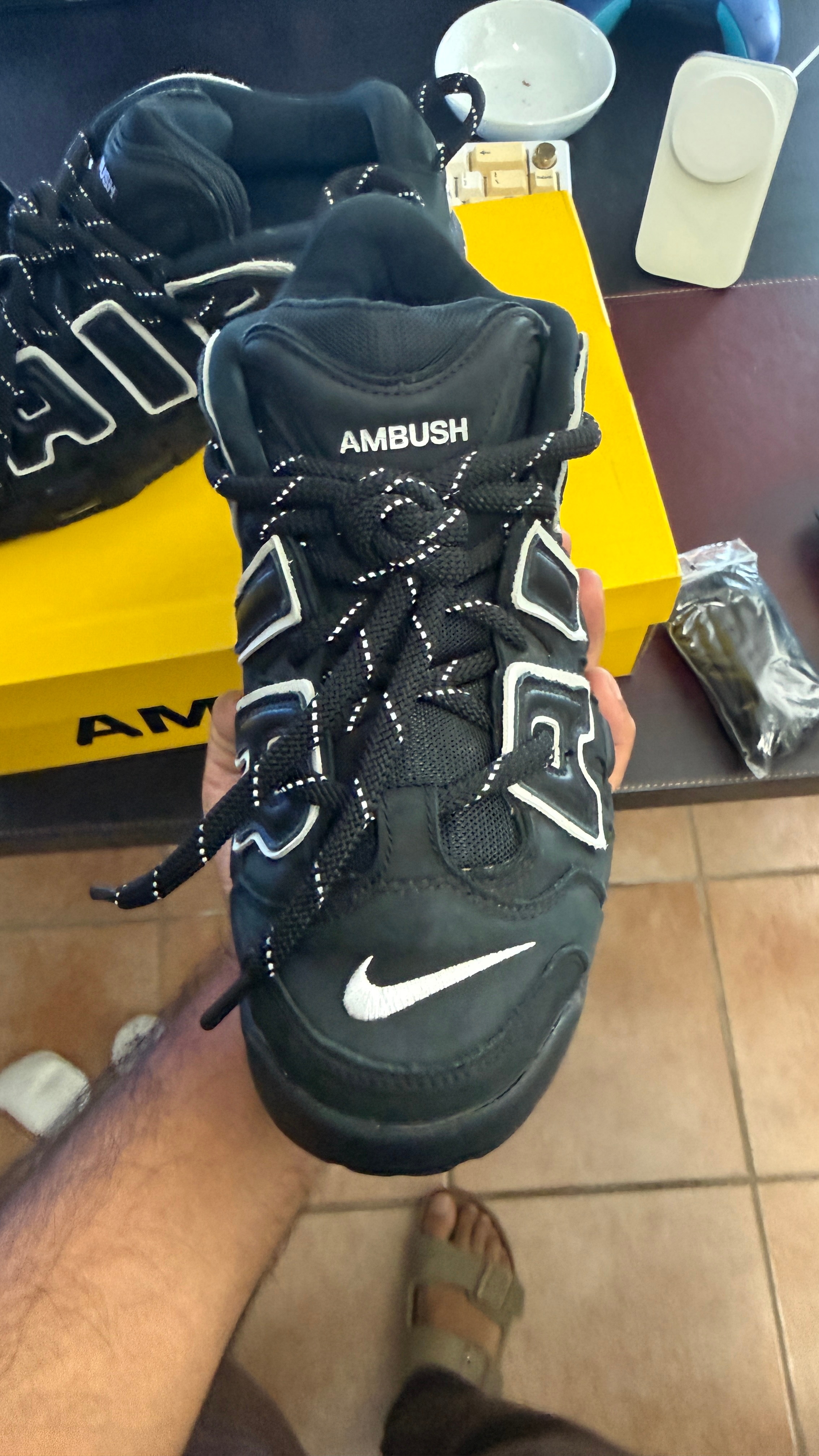 Nike Ambush Air More Uptempo Low SP - photo 4