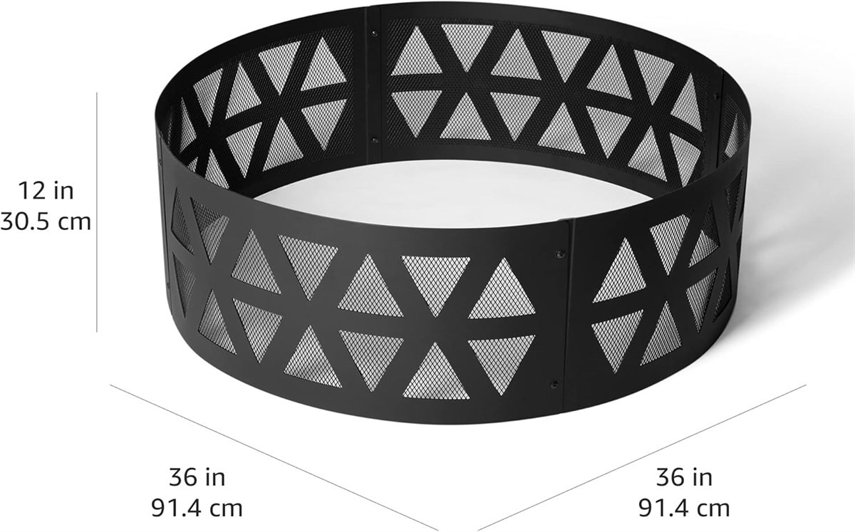 Brand new Amazon Basics 36-Inch Steel Fire Ring - photo 5