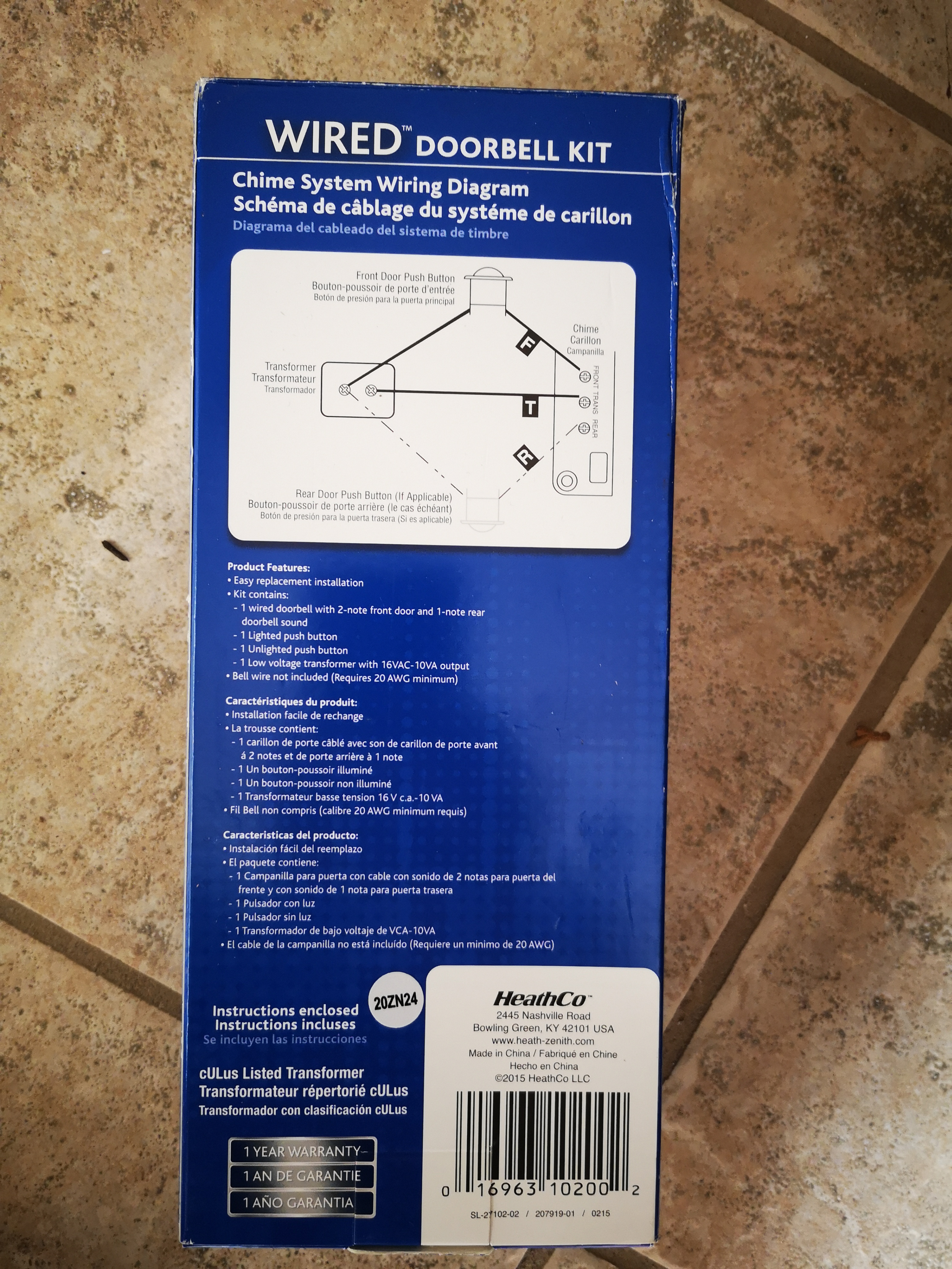 Heath Zenith Wired Doorbell Kit, New in Box - photo 2