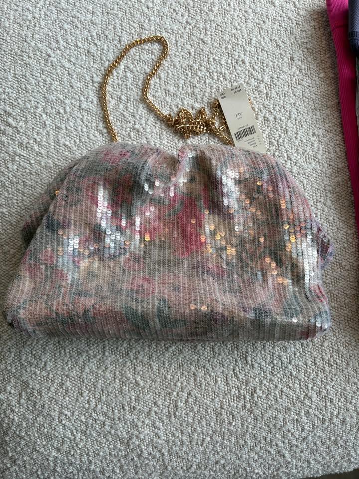 Anthropologie Sequin Clutch Bag