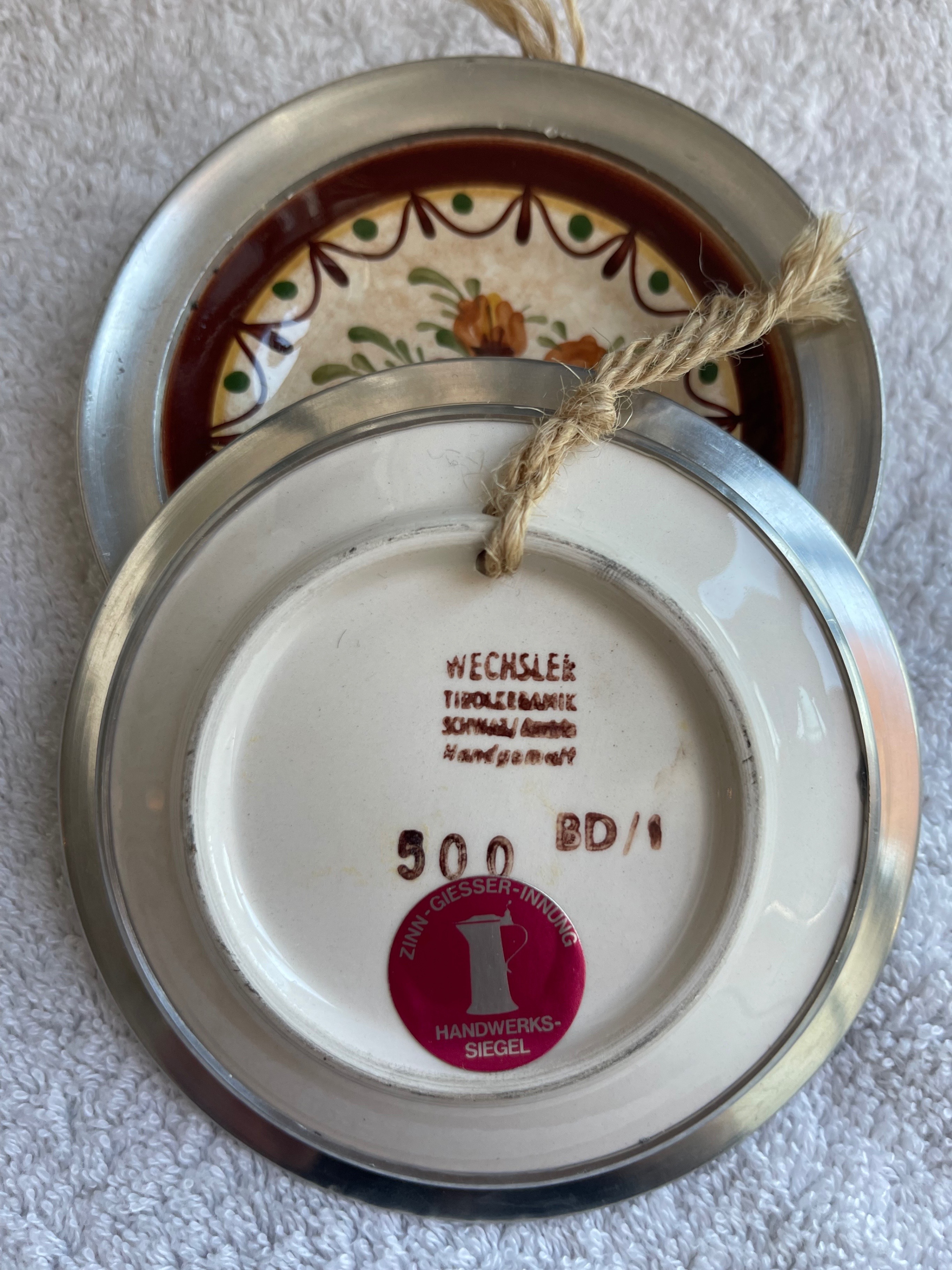 Vintage Austrian Hand-Painted Mini Plates — Set of 2 - photo 3