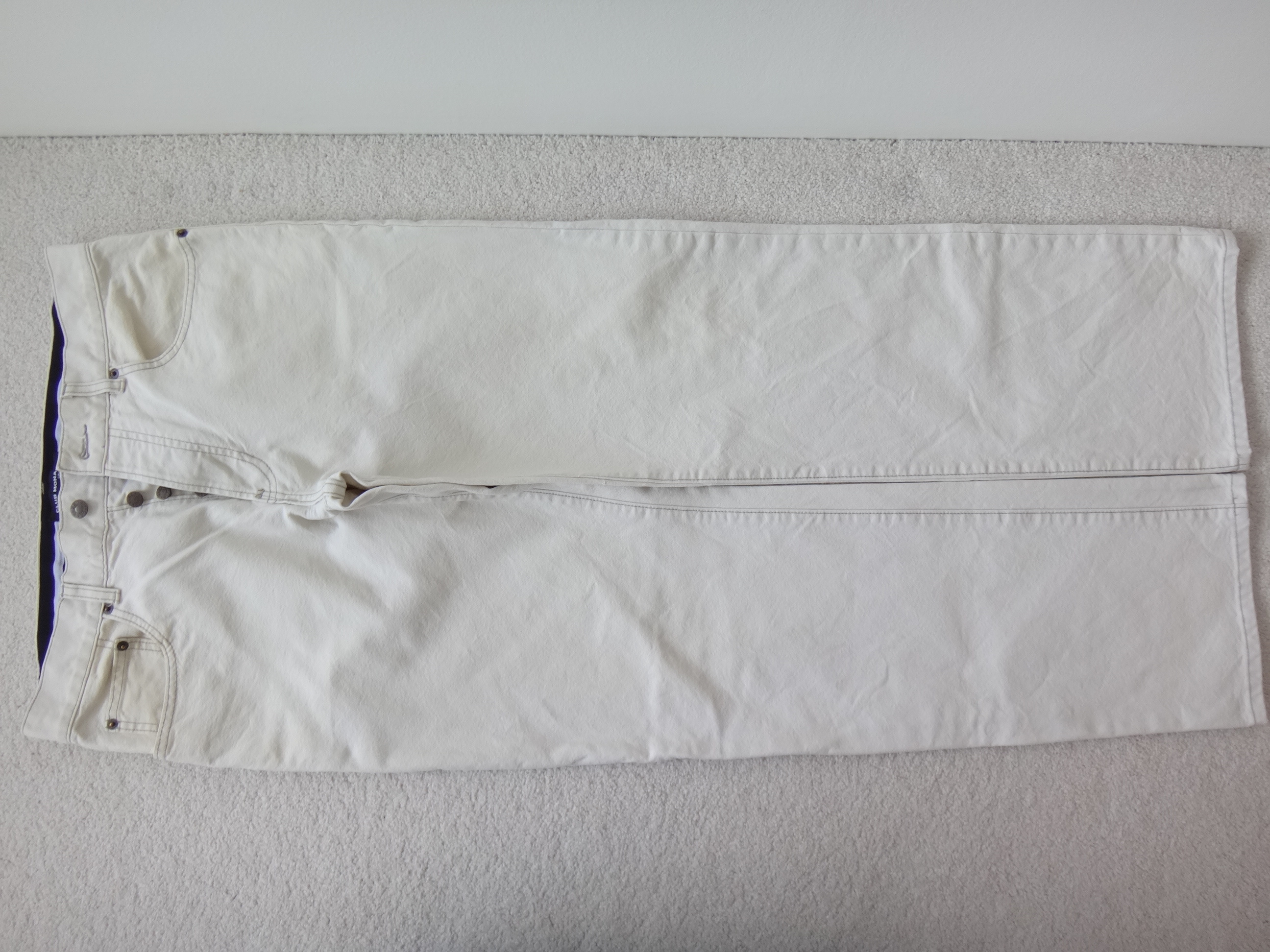 ✅♻️CLUB MONACO Men's 32 x 32 Beige Straight Fit Denim Jeans - photo 5