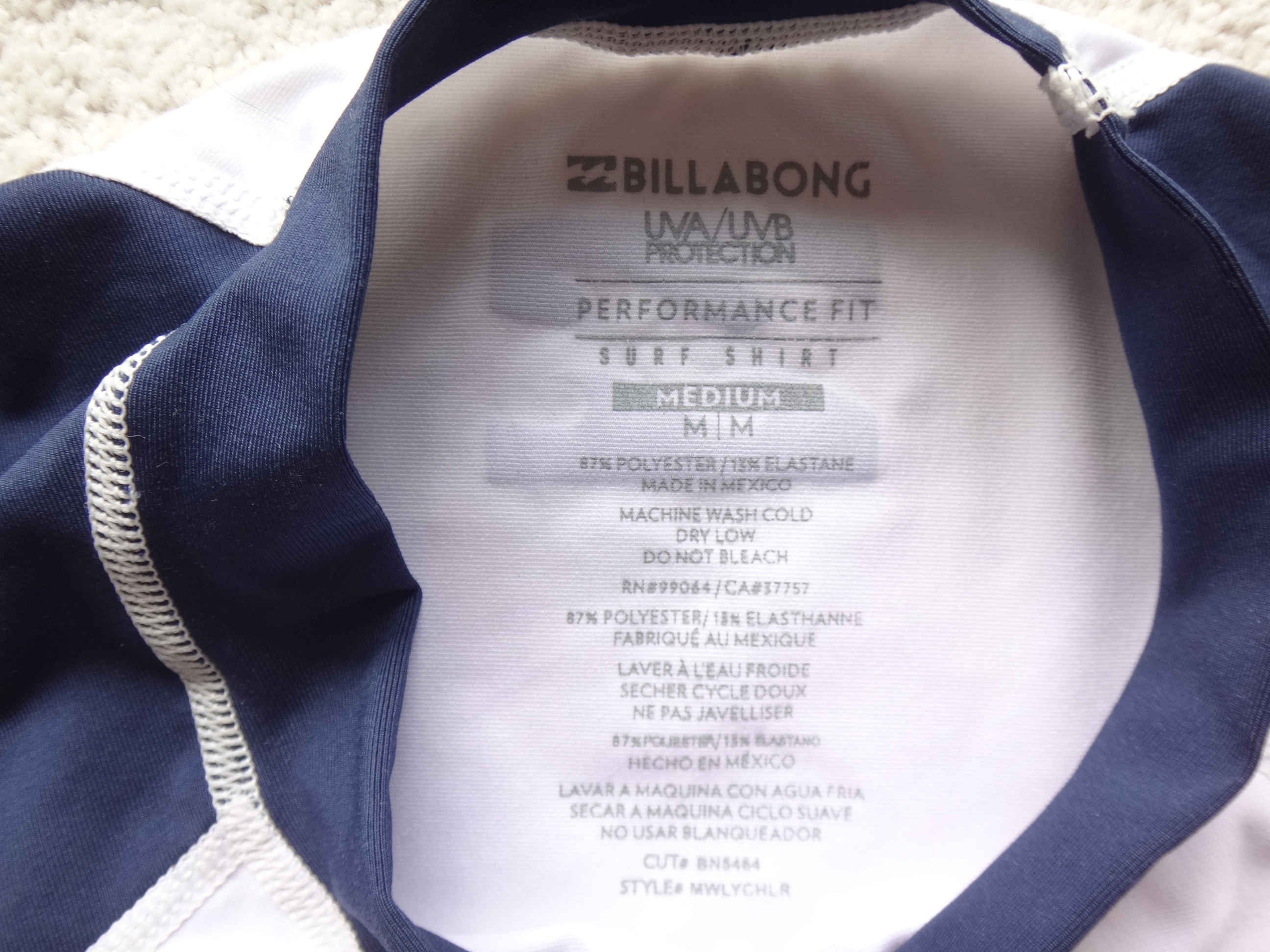 ✅🆕BILLABONG HAWAII SPF 50 Rash Guard Surfing Swimming T-Shirt - photo 4