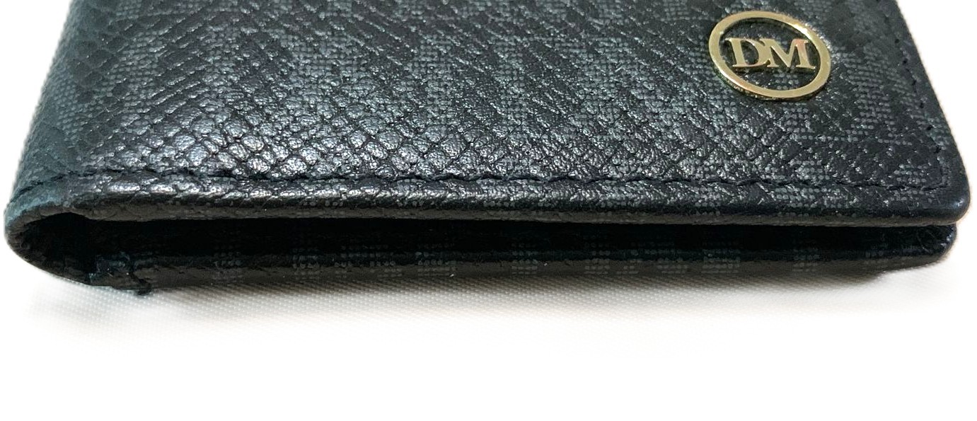 DA MILANO Saffiano Leather Slim RFID Card Holder - Like New - photo 5