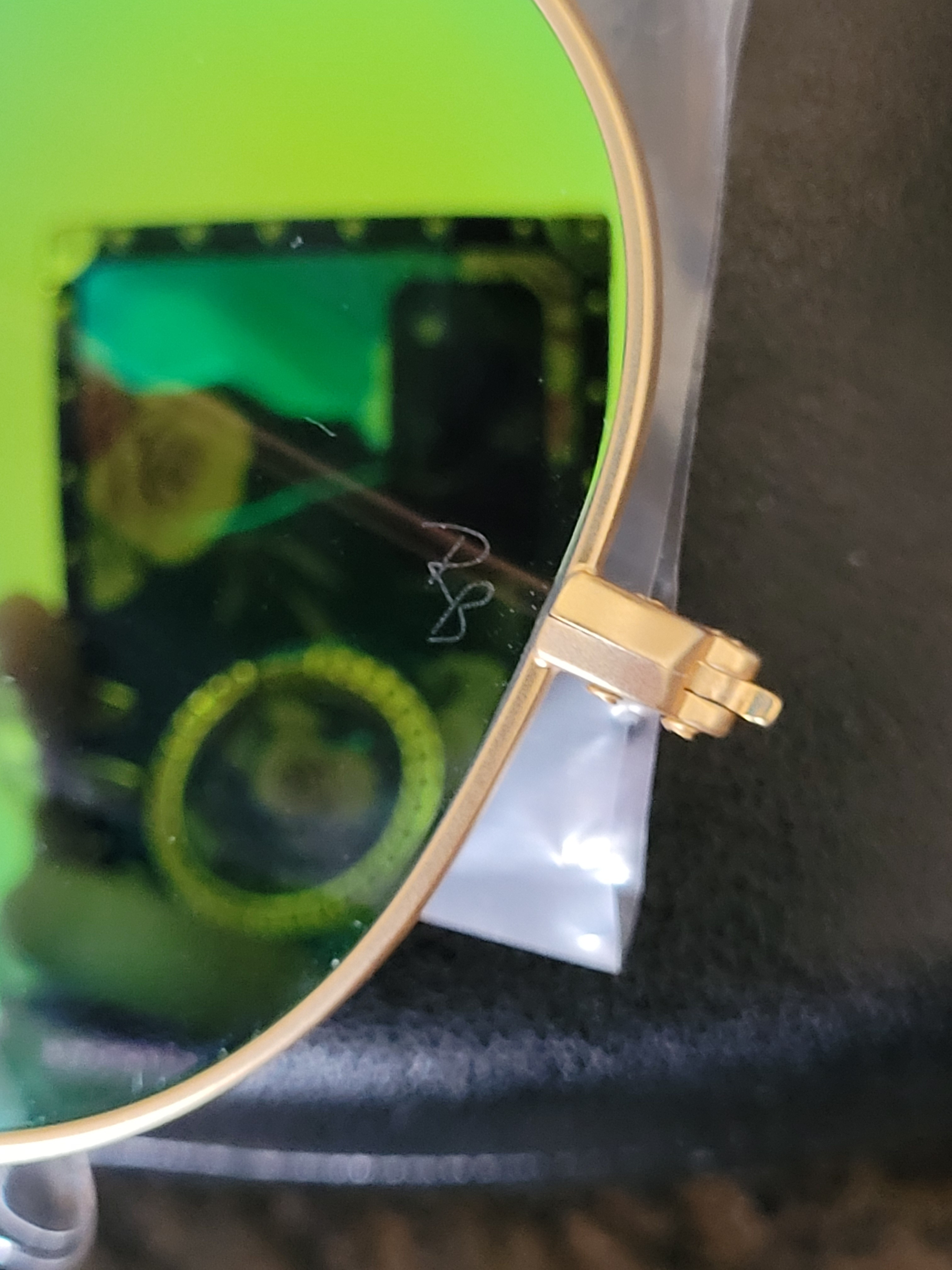 Ray-Ban RB3026 Aviator Flash Green Mirror Sunglasses - photo 4
