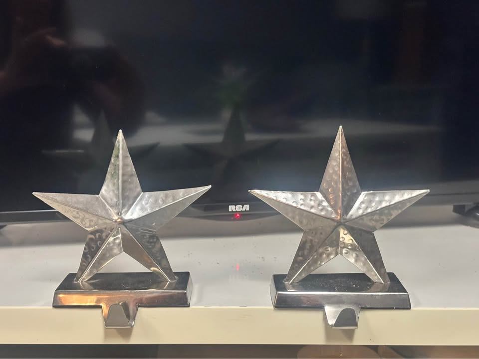 X-mas star, stocking holds