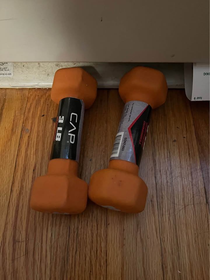 3 lbs dumbbells (pair)