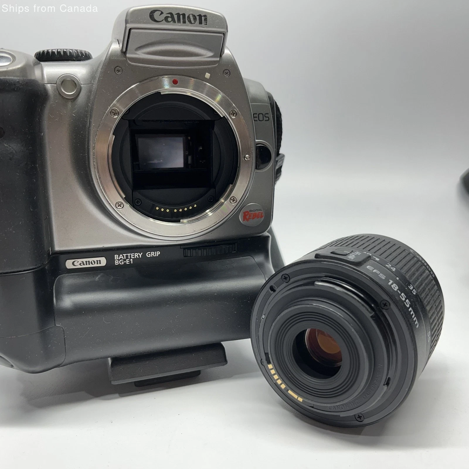 Canon EOS Digital Rebel Digital SLR Camera w/ Battery Grip & Acc - photo 4