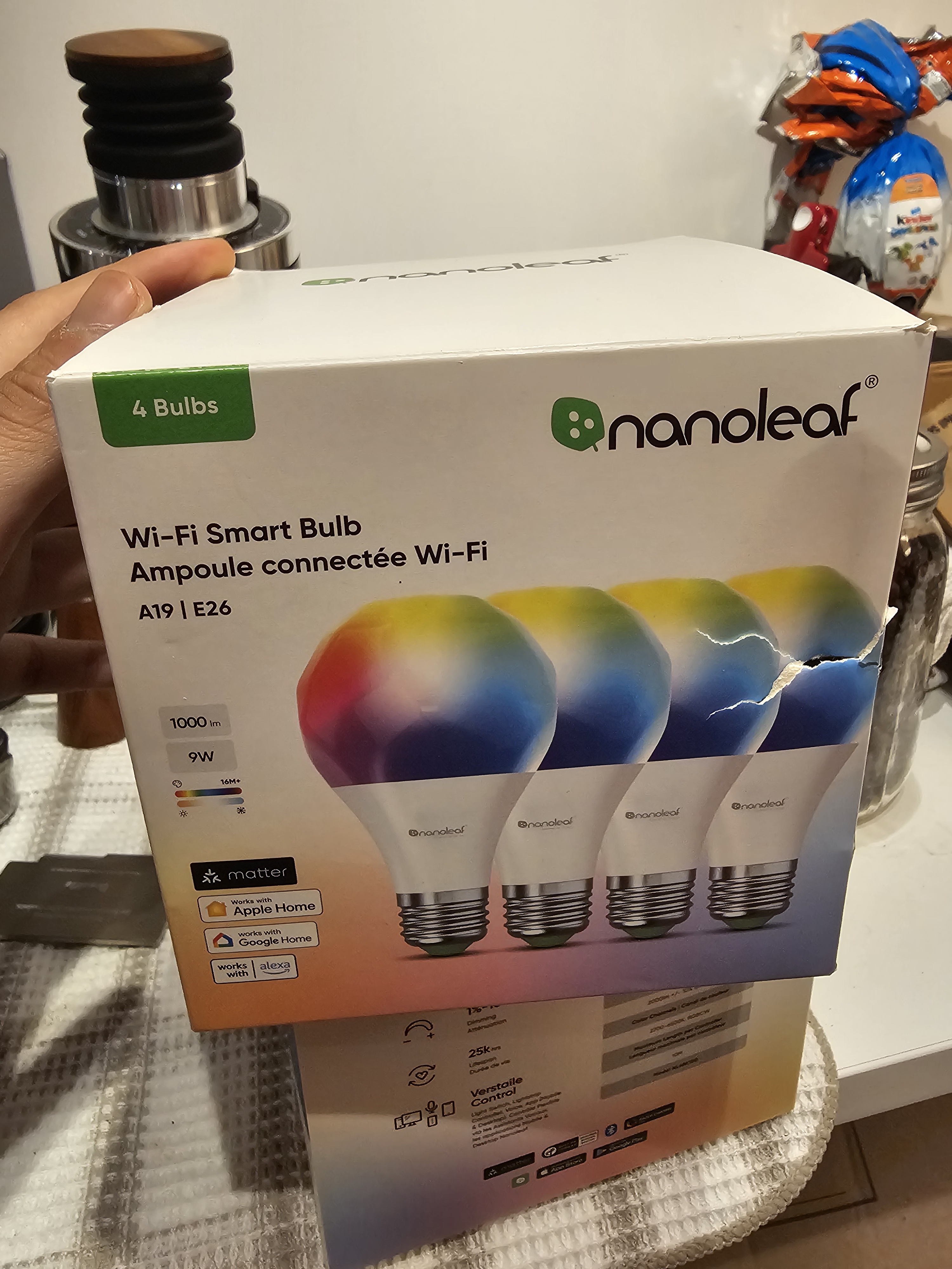 Nanoleaf A19 Matter + Wi-Fi  Smart Bulbs (6 available)