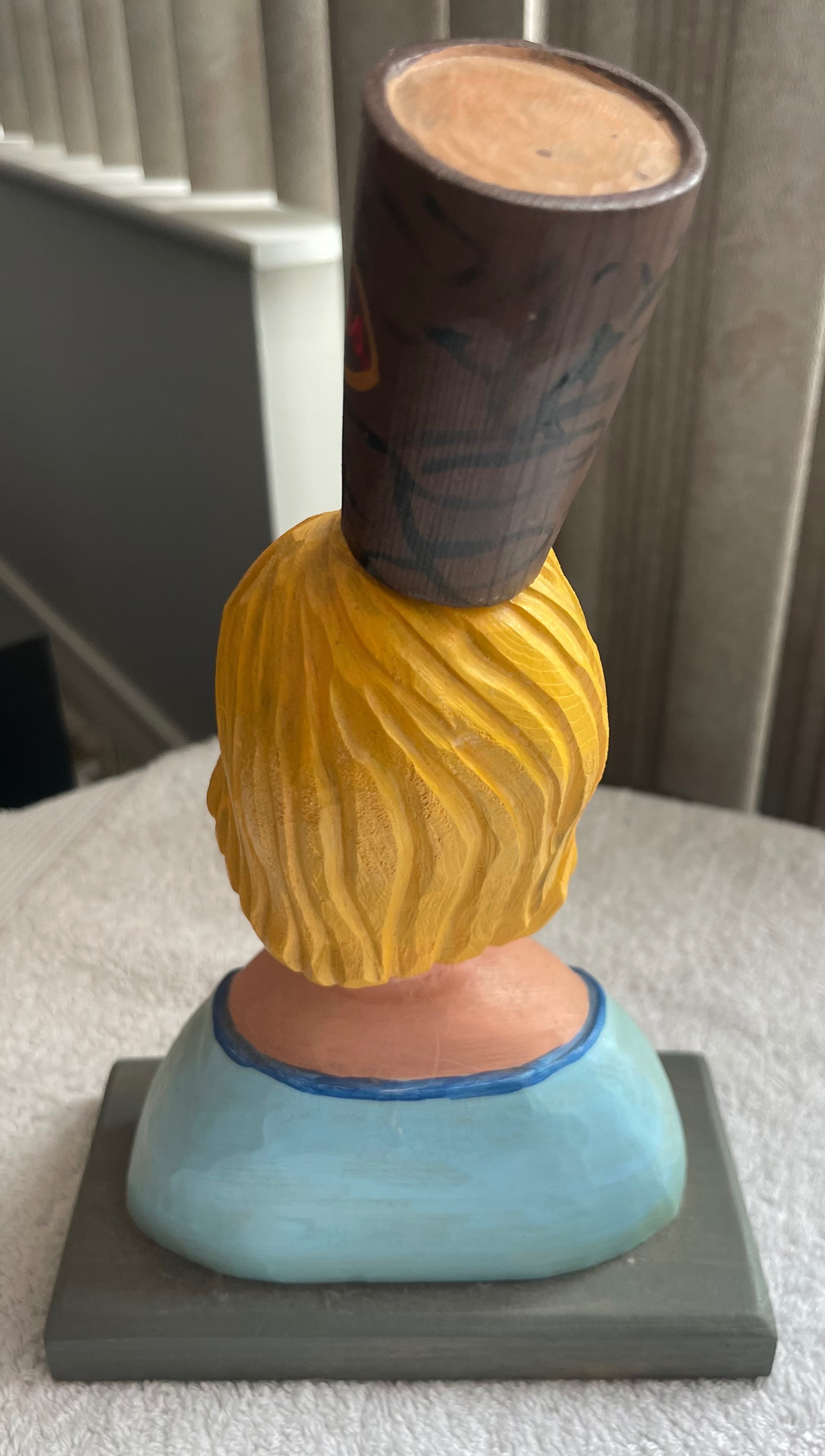 David Trant Signed Folk Art: Tim Hortons "Happiness" Sculpture - photo 4