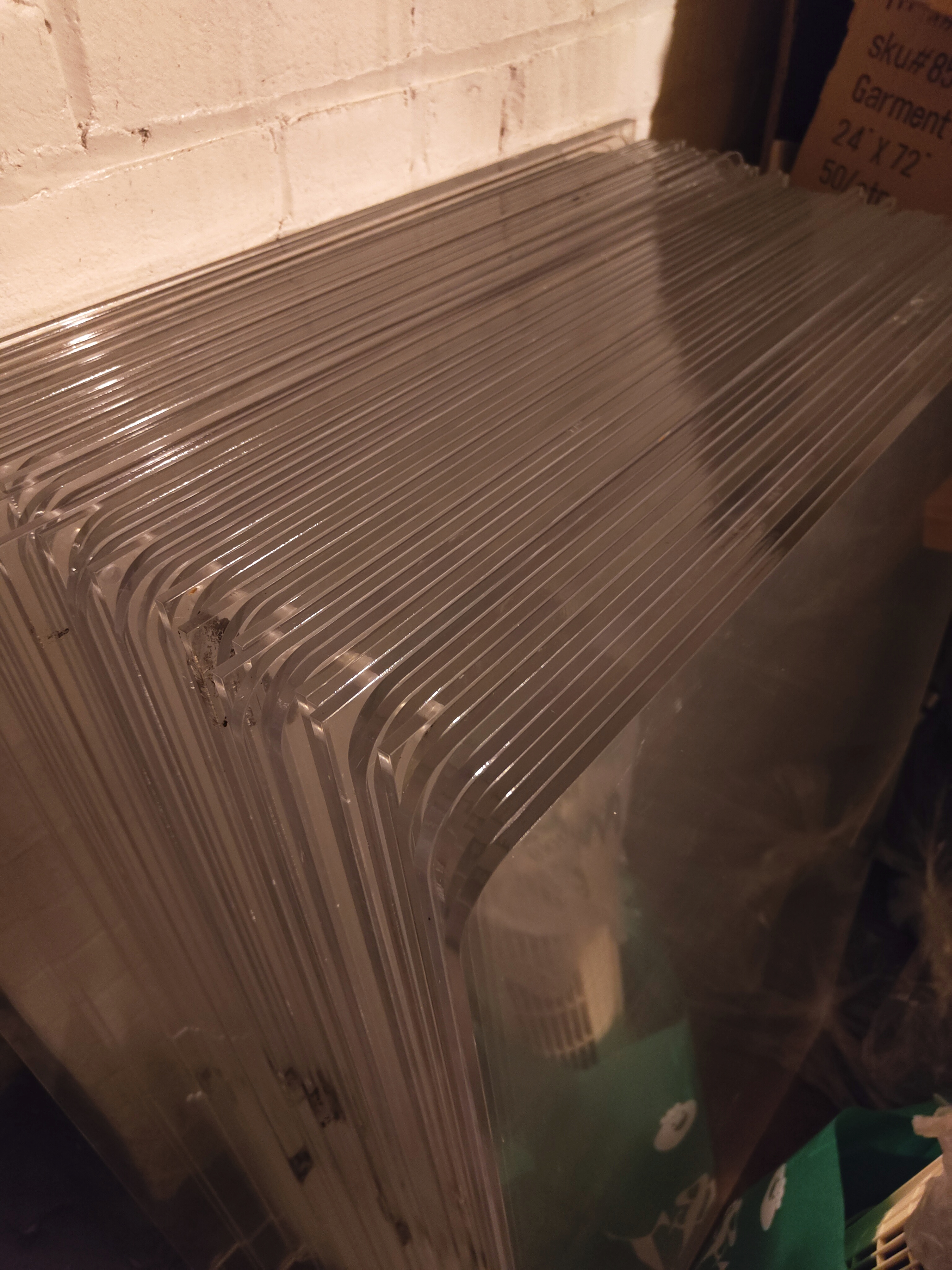 clear plexiglass/acrylic sheets 1/4" thick, 24×40" MANY IN STOCK - photo 2