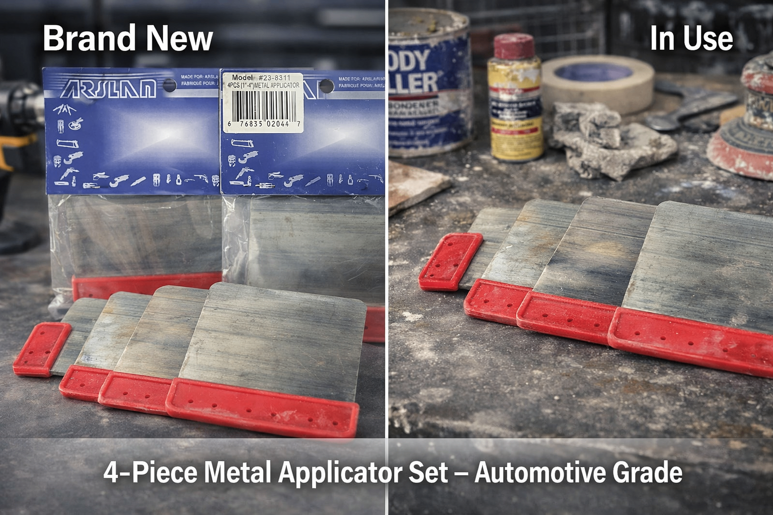4‐Piece Metal Applicator Set