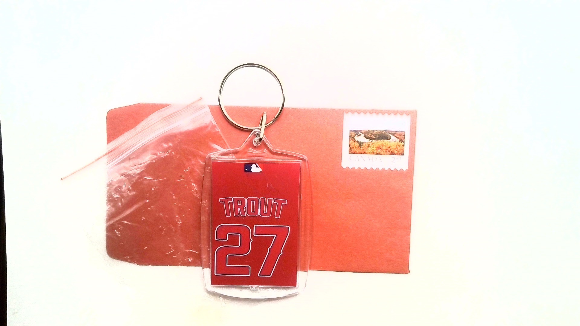 MIKE TROUT  ( JERSEY KEY CHAIN ) FREE SHIPPING