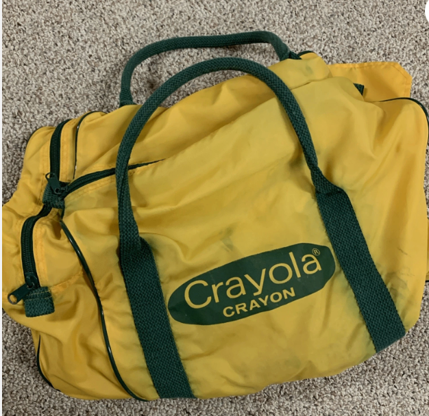vintage Crayola Crayon Duffel Bag
