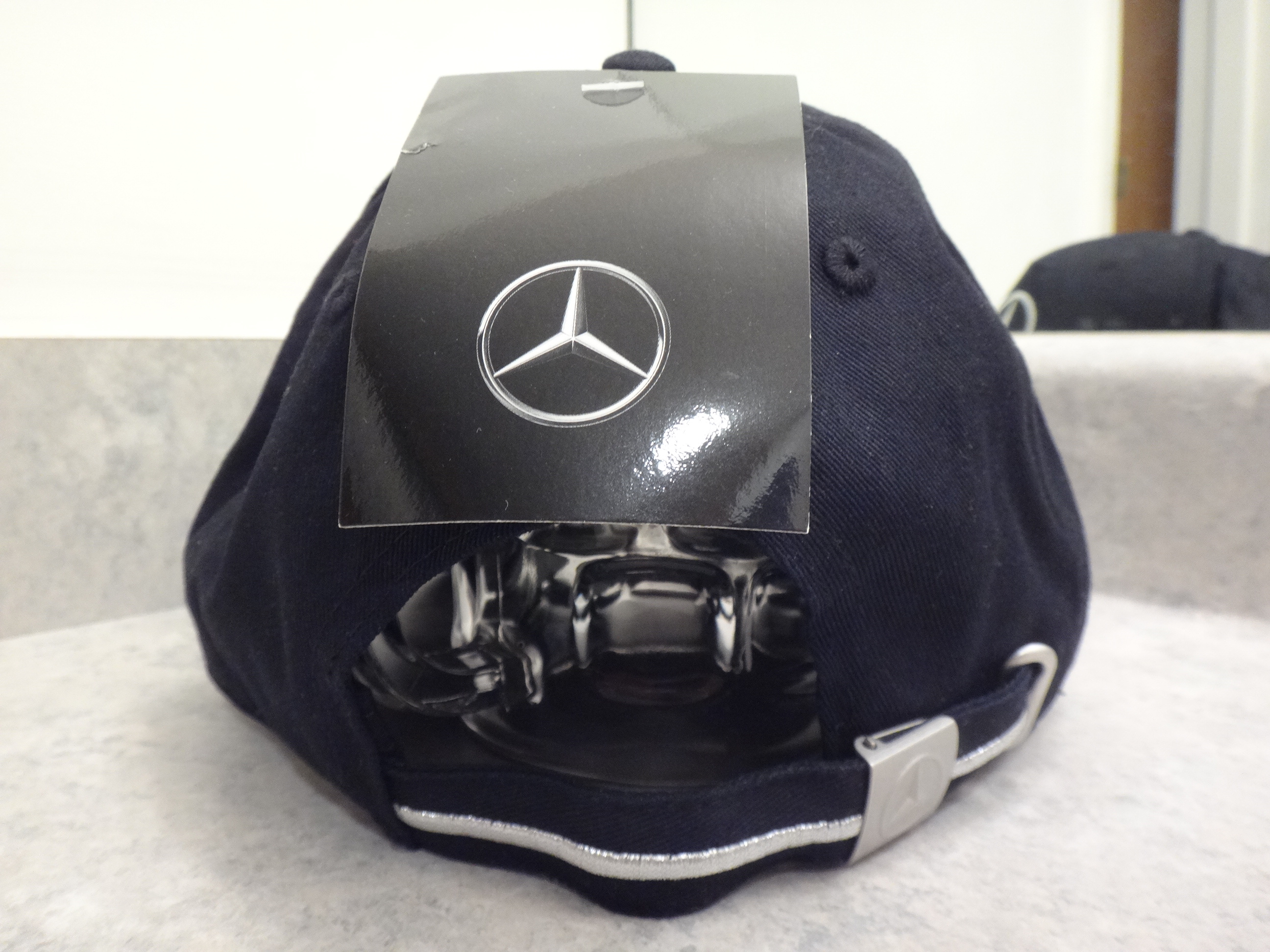 ✅🆕Mercedes-Benz Black Silver Reflective Baseball Hat Cap NEW - photo 4
