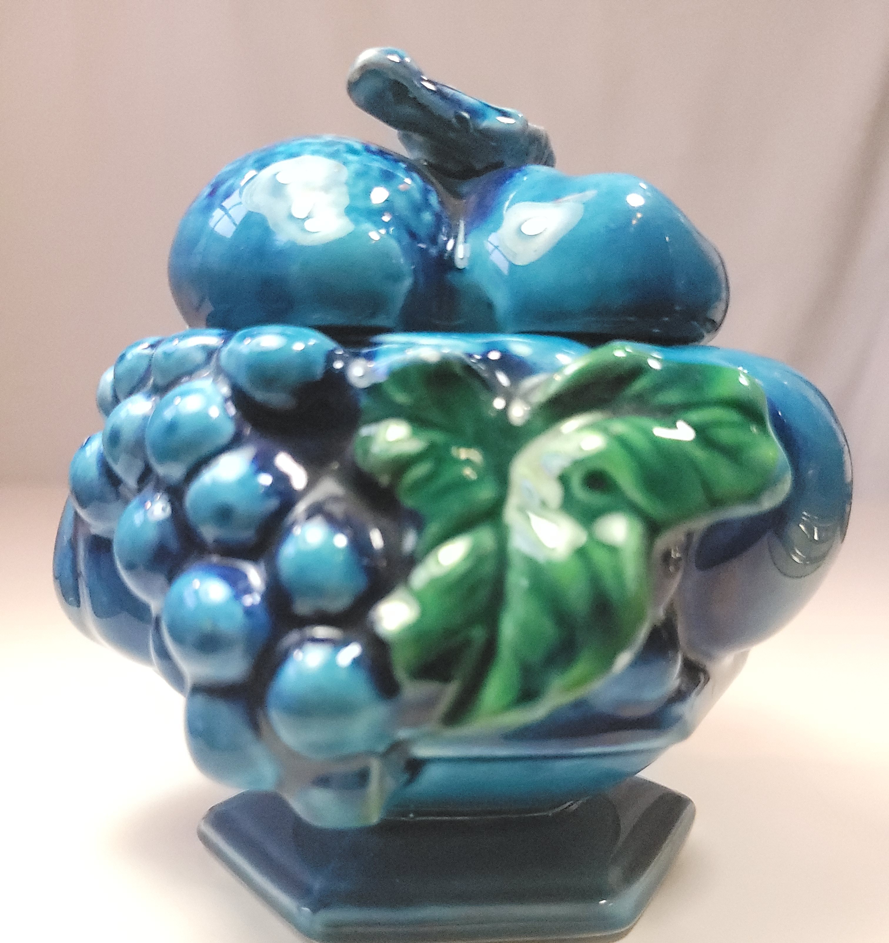 Inarco Japan 1968 "Mood Indigo" Lidded Fruit Jar E-2372