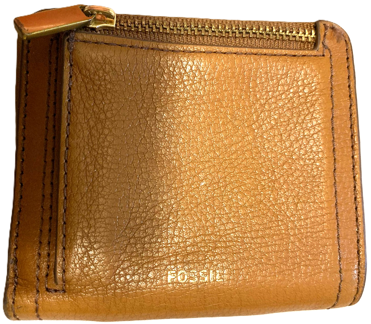 Fossil Brown Leather Wallet with Colourful Stripe Detail - photo 5