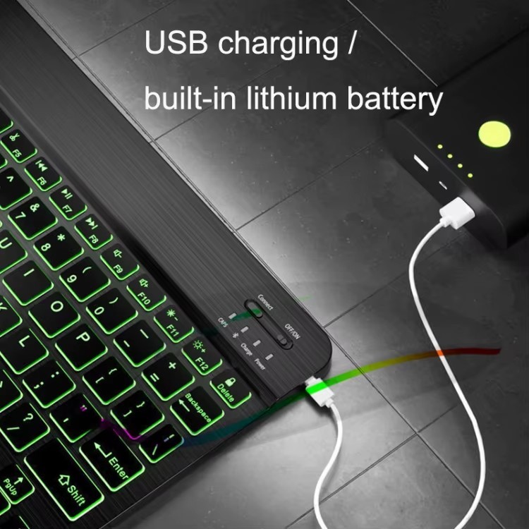 ⌨️ 10‐Inch RGB Backlit Bluetooth Keyboard | Mobile / Tablet / PC - photo 3