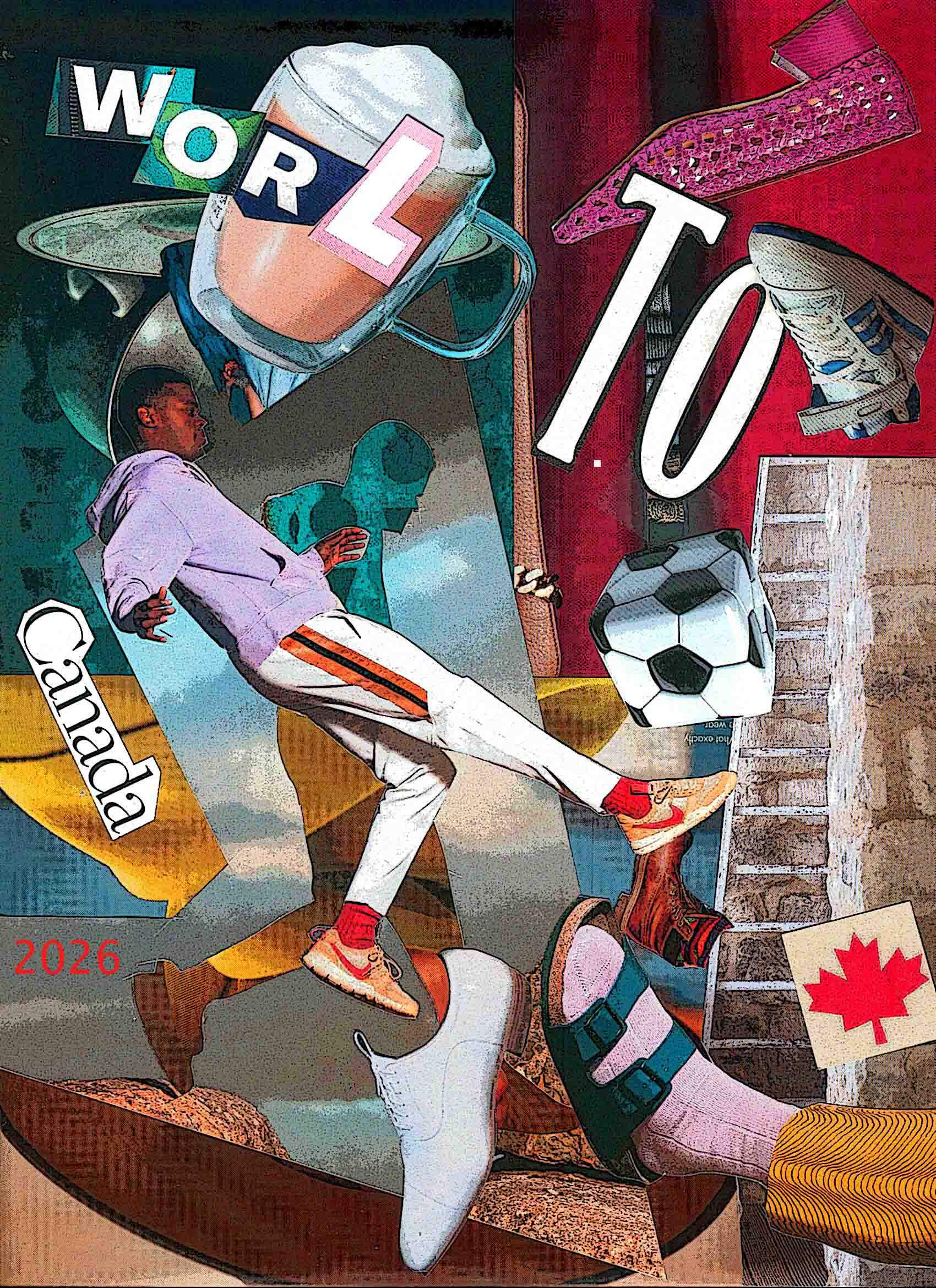 100% Original Contemporary World Cup Canadian Art
