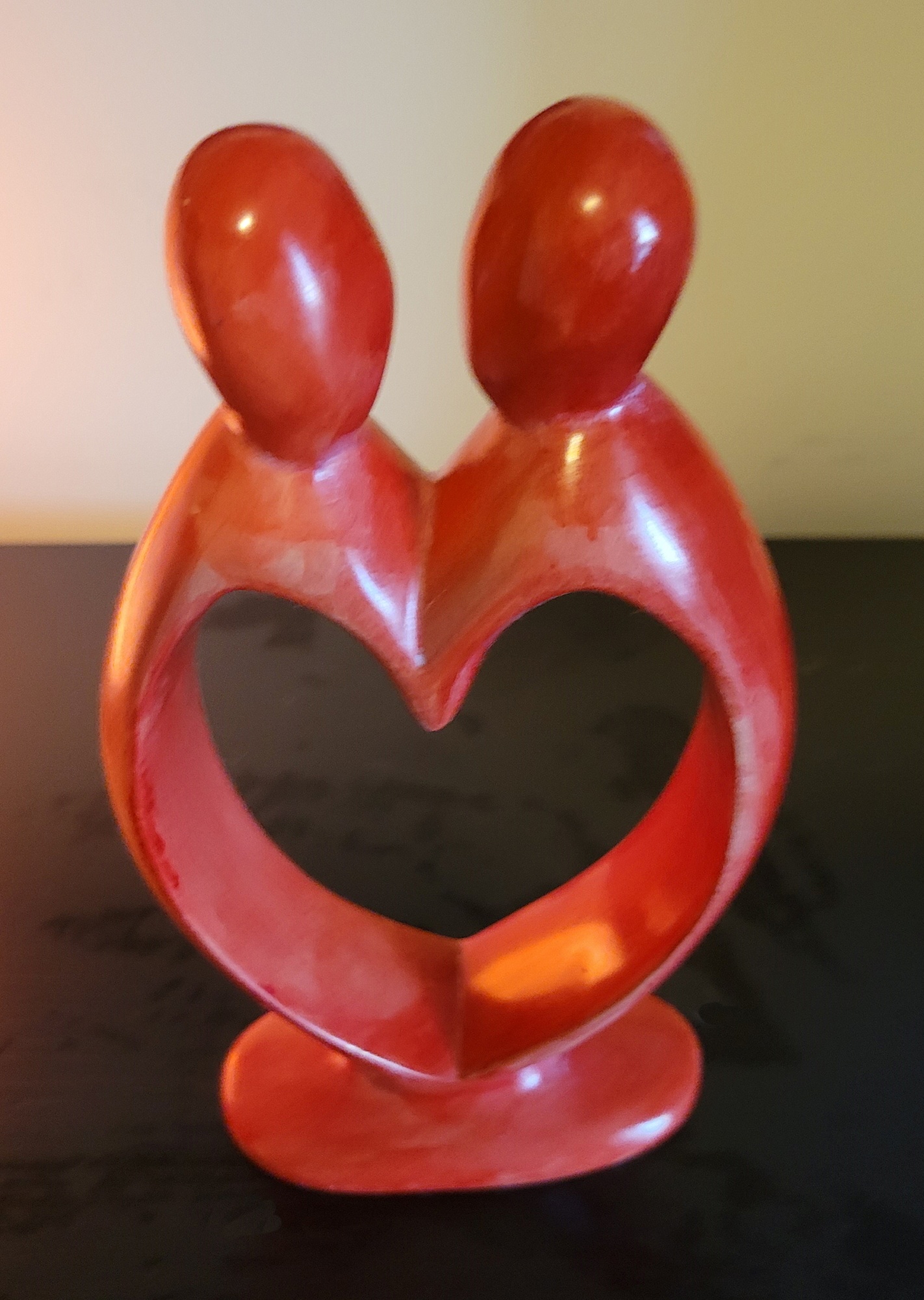 Heart Shaped Soapstone Carving - photo 2
