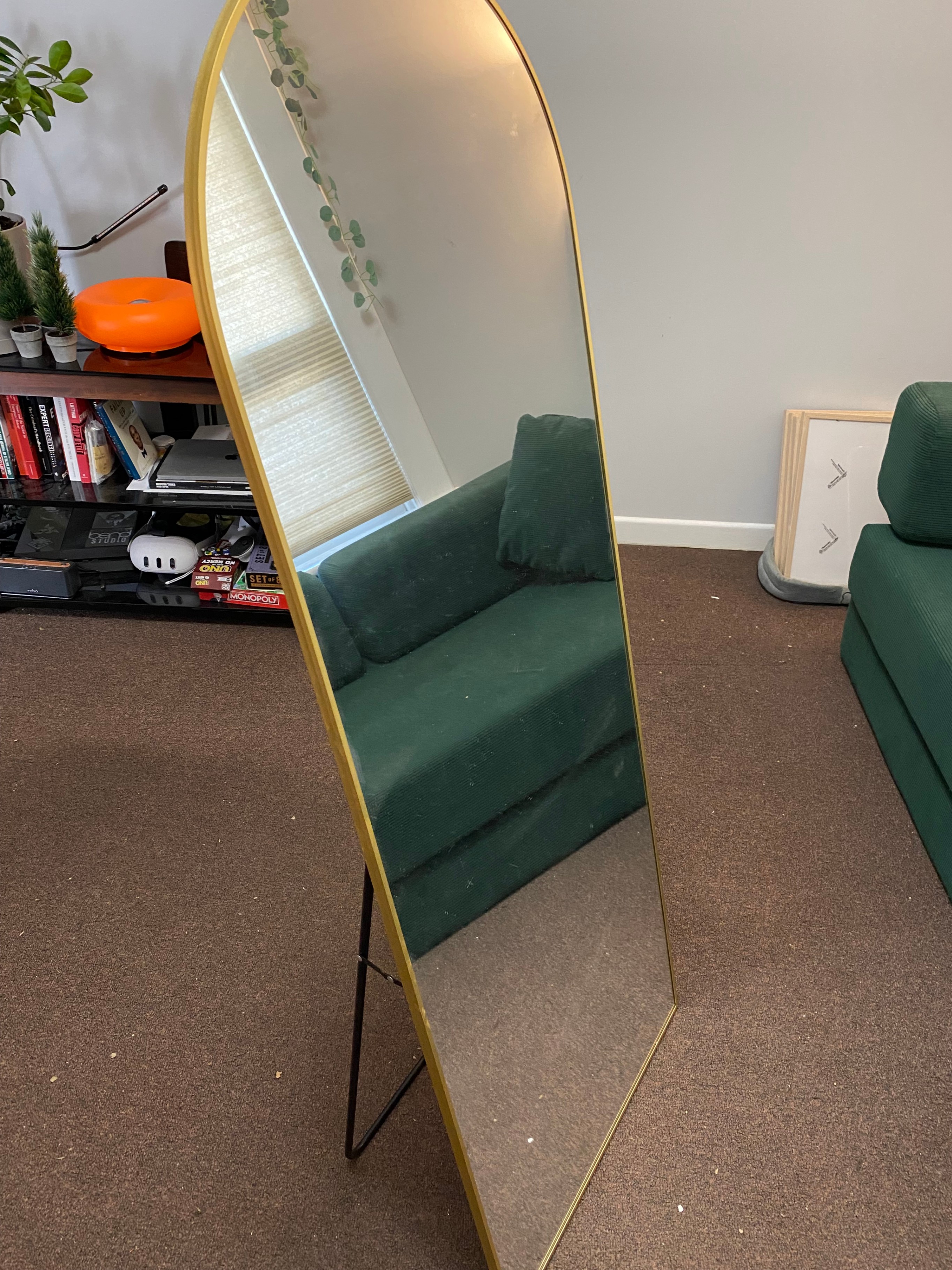 Gold Arched Full Length Mirror - photo 3