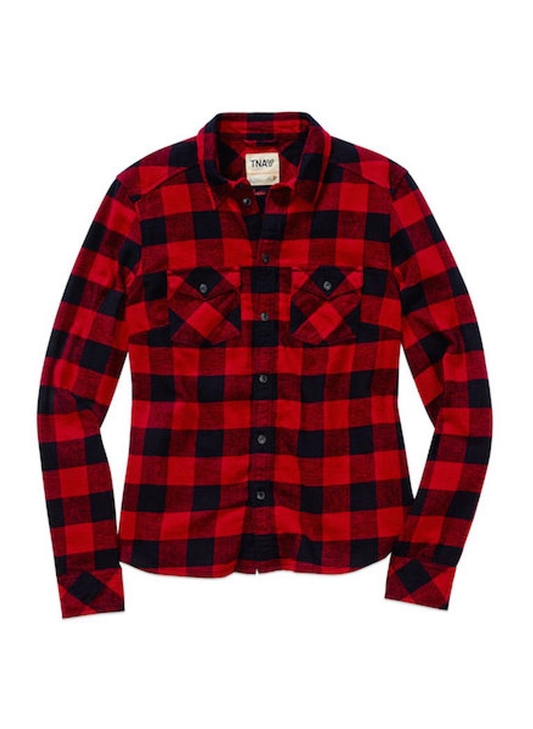 Aritzia TNA Banff Buffalo Plaid Shirt