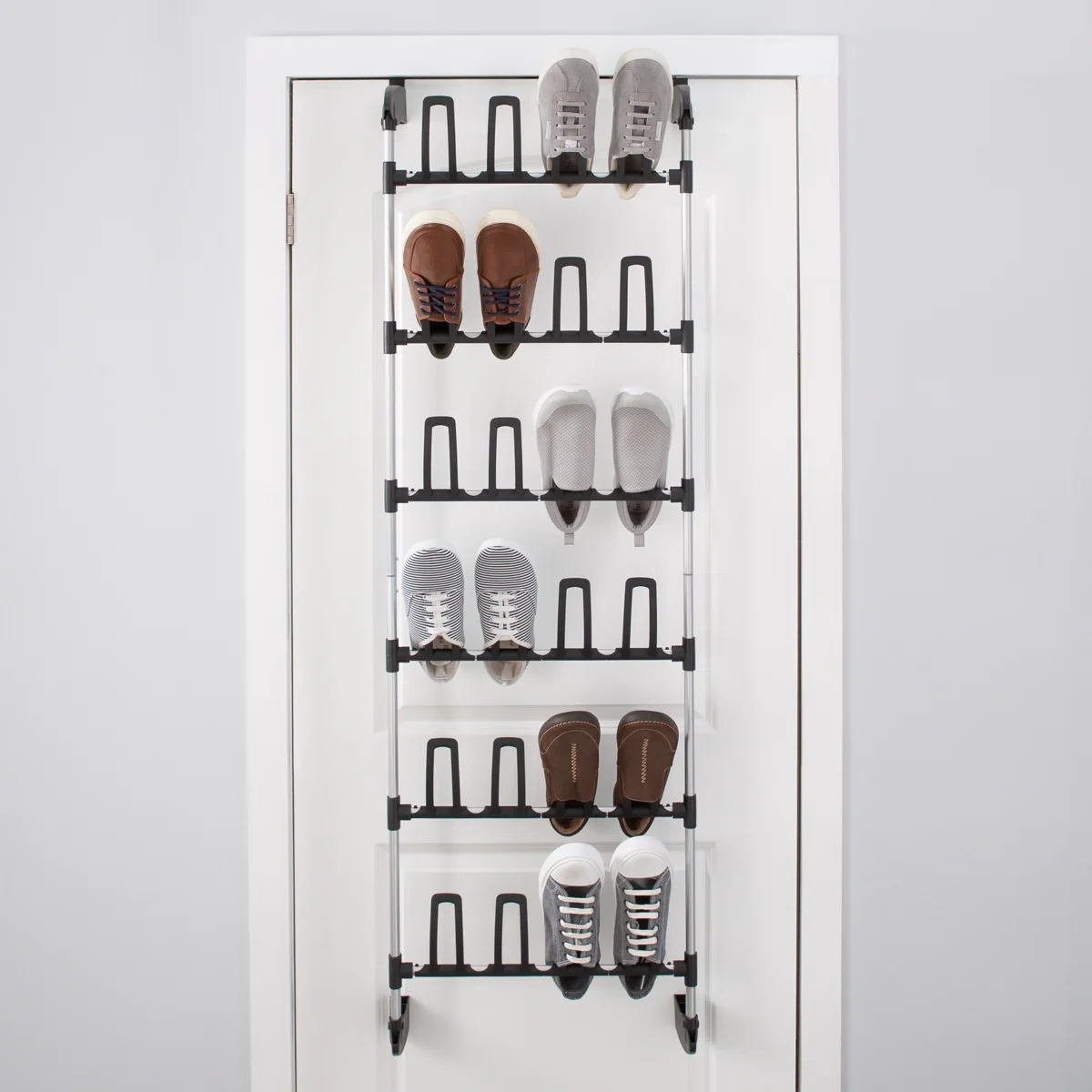 Organize It All 12 Pair Overdoor Shoe Organizer