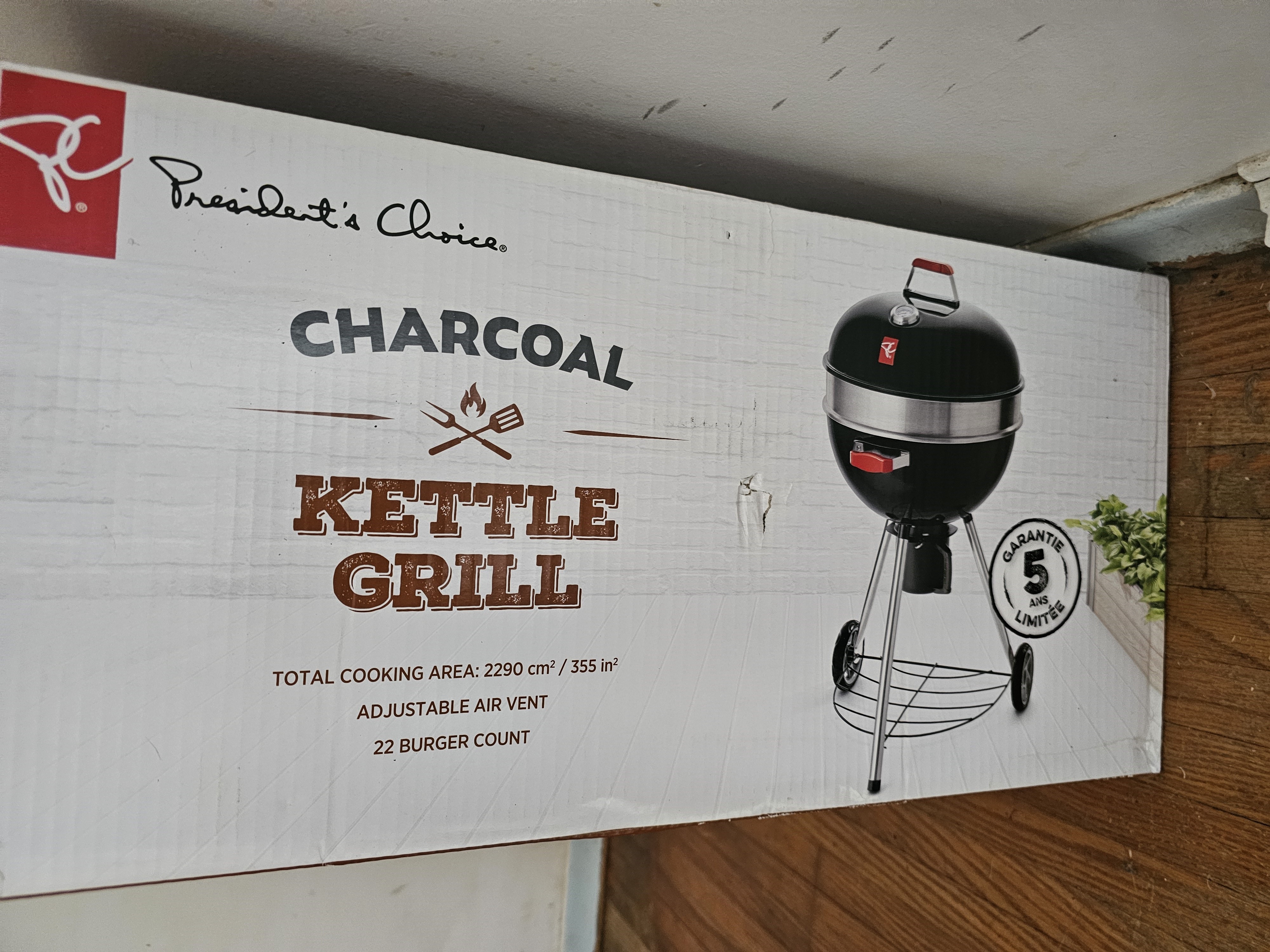 President's Choice Charcoal Kettle Grill - New in Box!