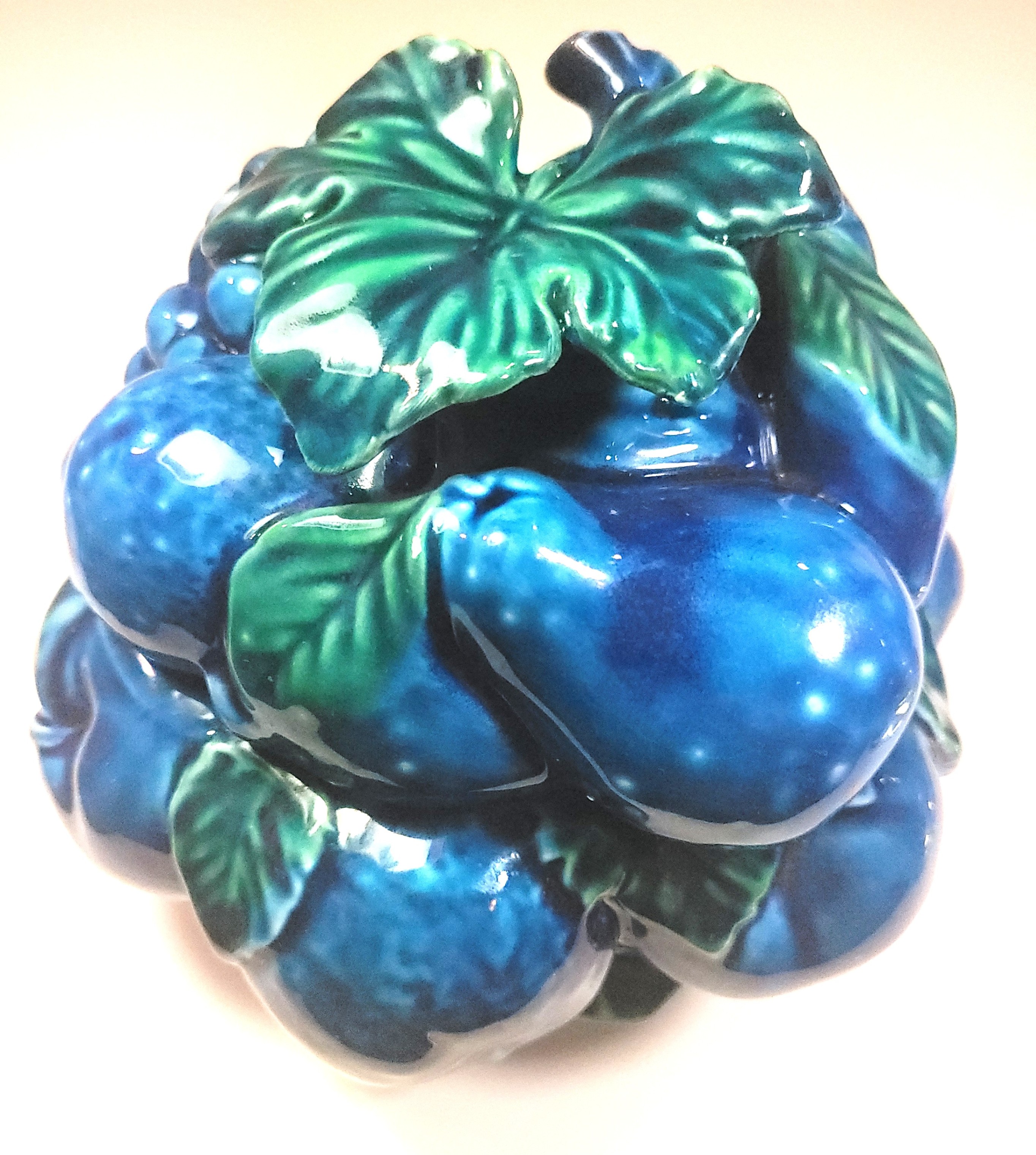 Vintage 1960s Inarco Mood Indigo Fruit Lidded Jar – Blue Ceramic