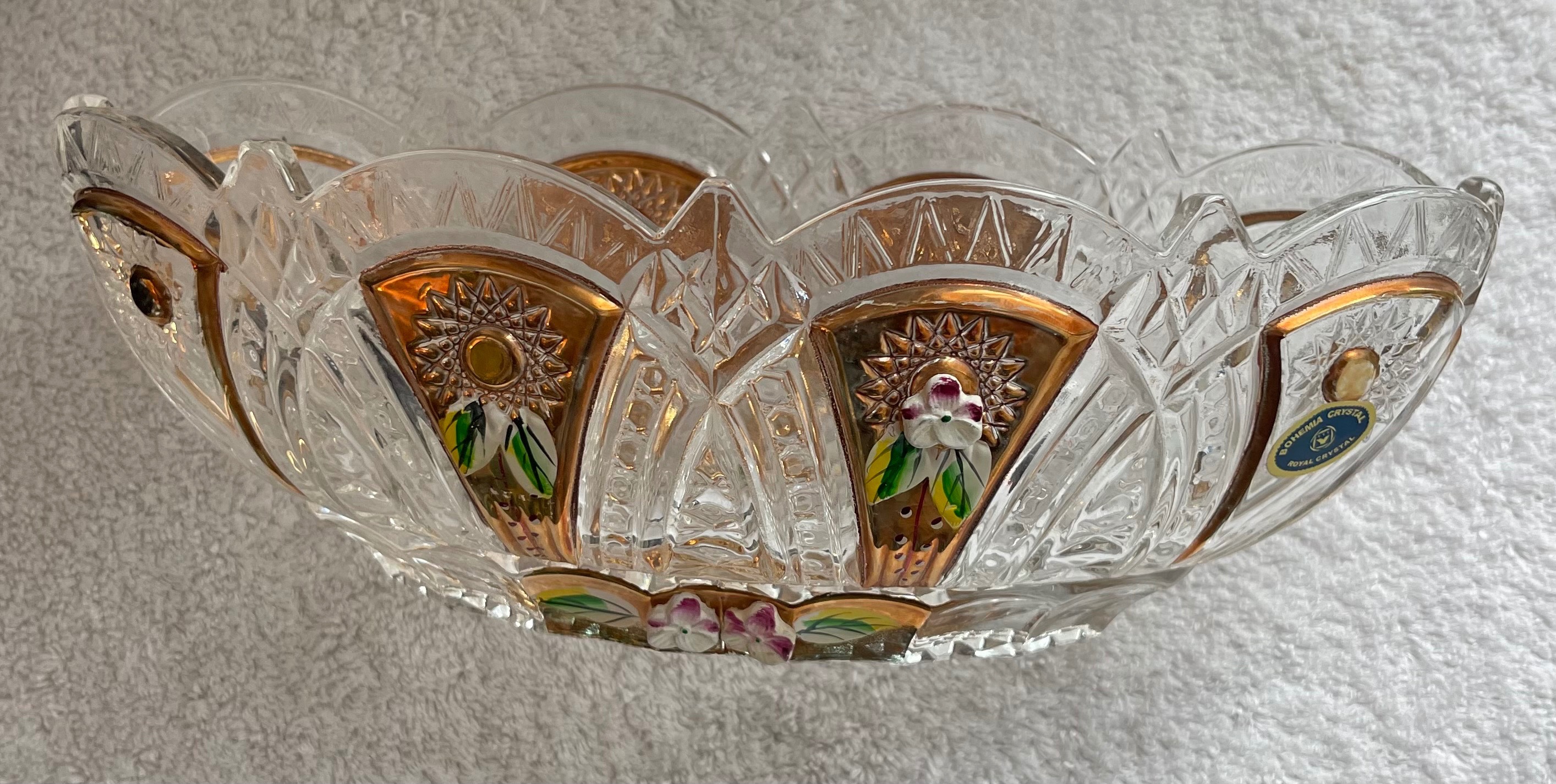 Master 10.5" Bohemia Lead Crystal Bowl — Hand-Cut - photo 2