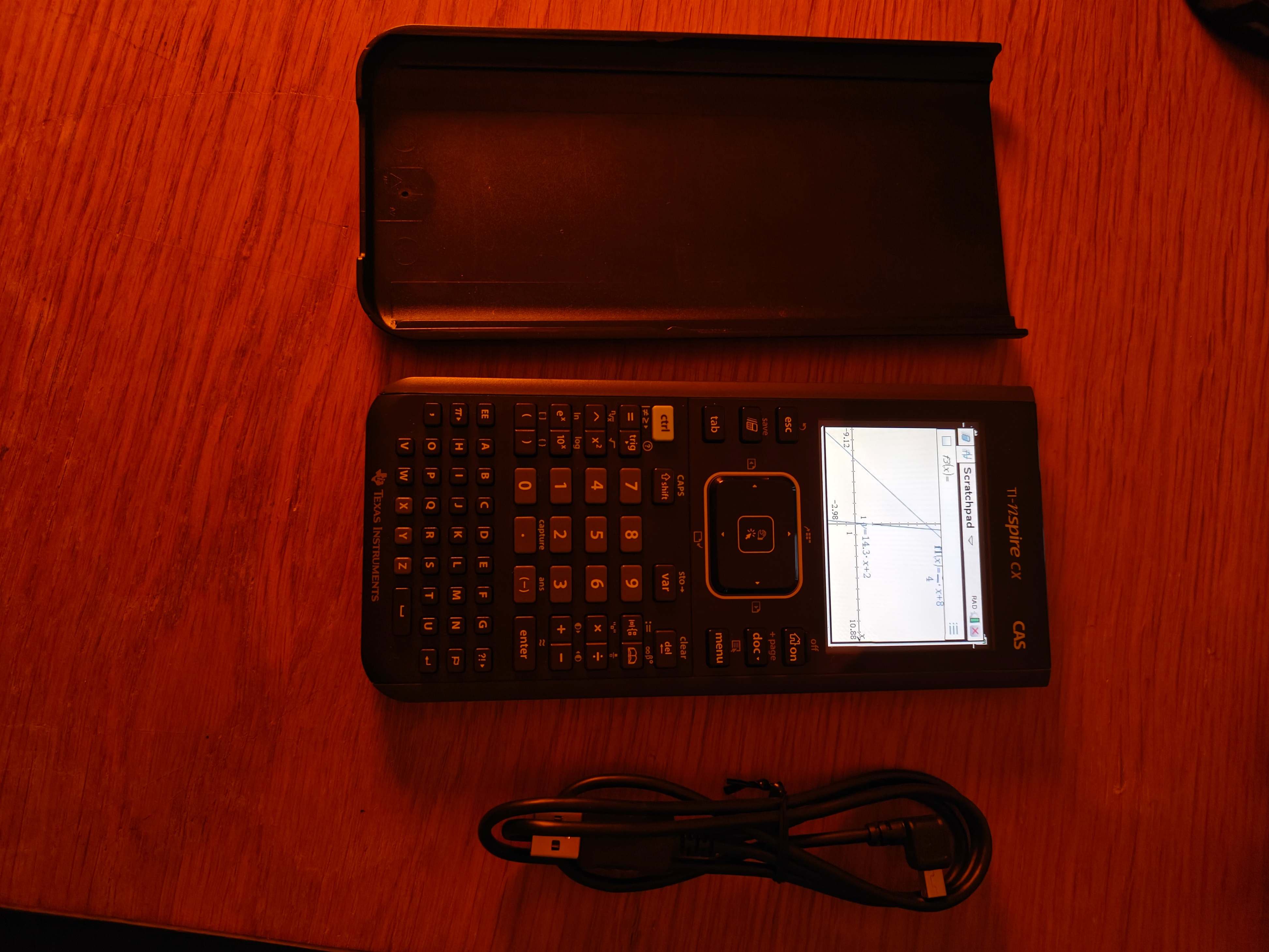 TI-Nspire CX CAS Calculator + Charger & Cover - photo 2
