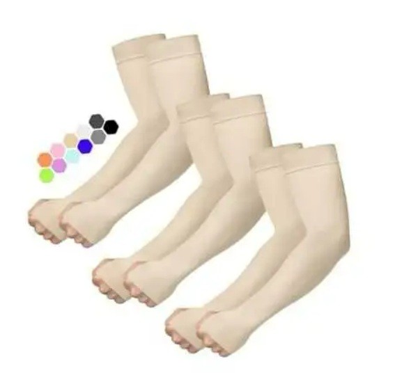 Outivity Arm Sleeves with UV protection (White or Beige) - photo 2