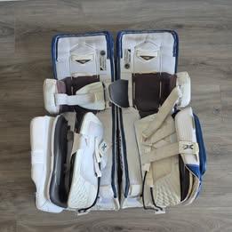 Bauer Vapor 2X Intermediate Large 32+1 Blue & White Goalie Set - photo 4