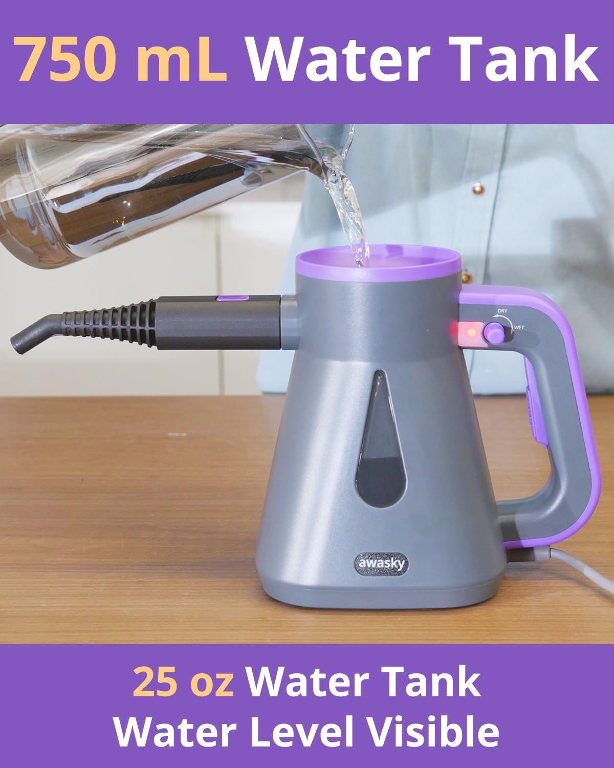 Awasky Handheld Steam Cleaner with Accessories - photo 5