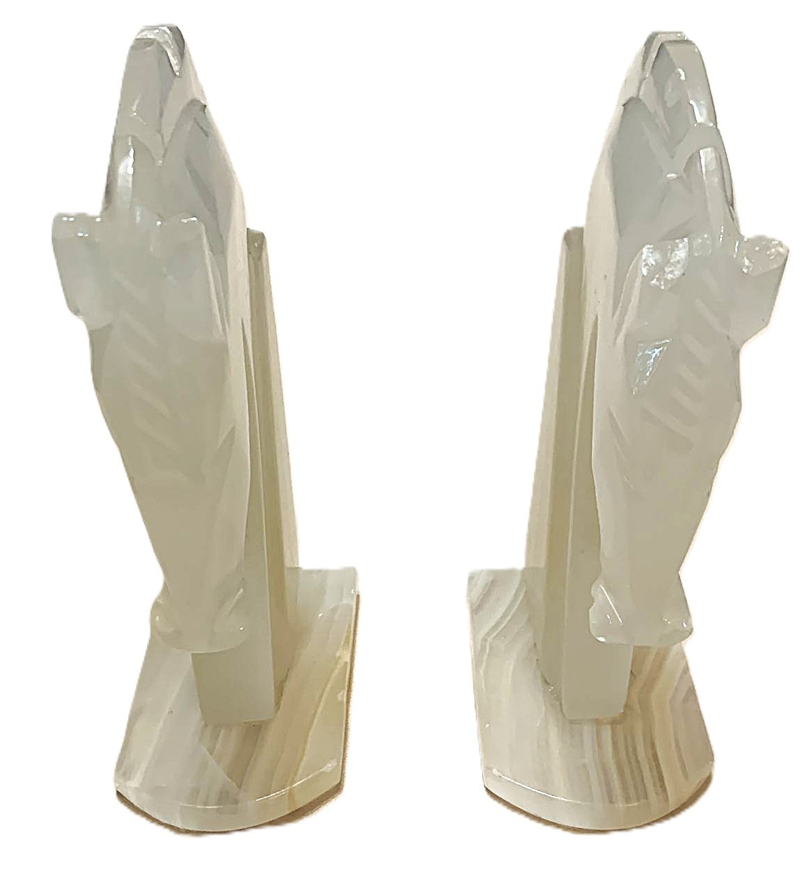 Vintage Onyx Horse Head Bookends - photo 5