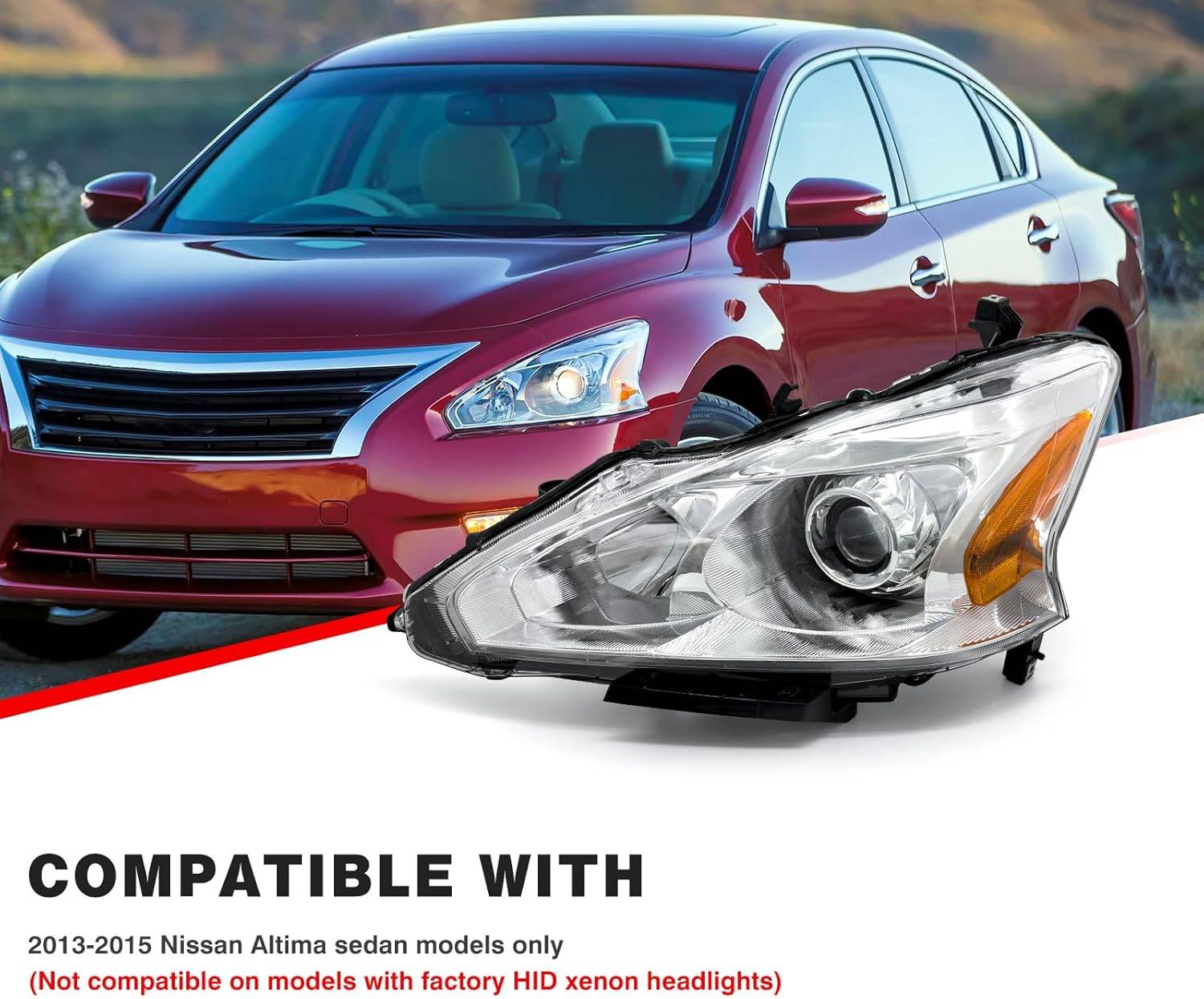 Nissan Altima Headlight for 13-15 Nissan Altima - photo 2
