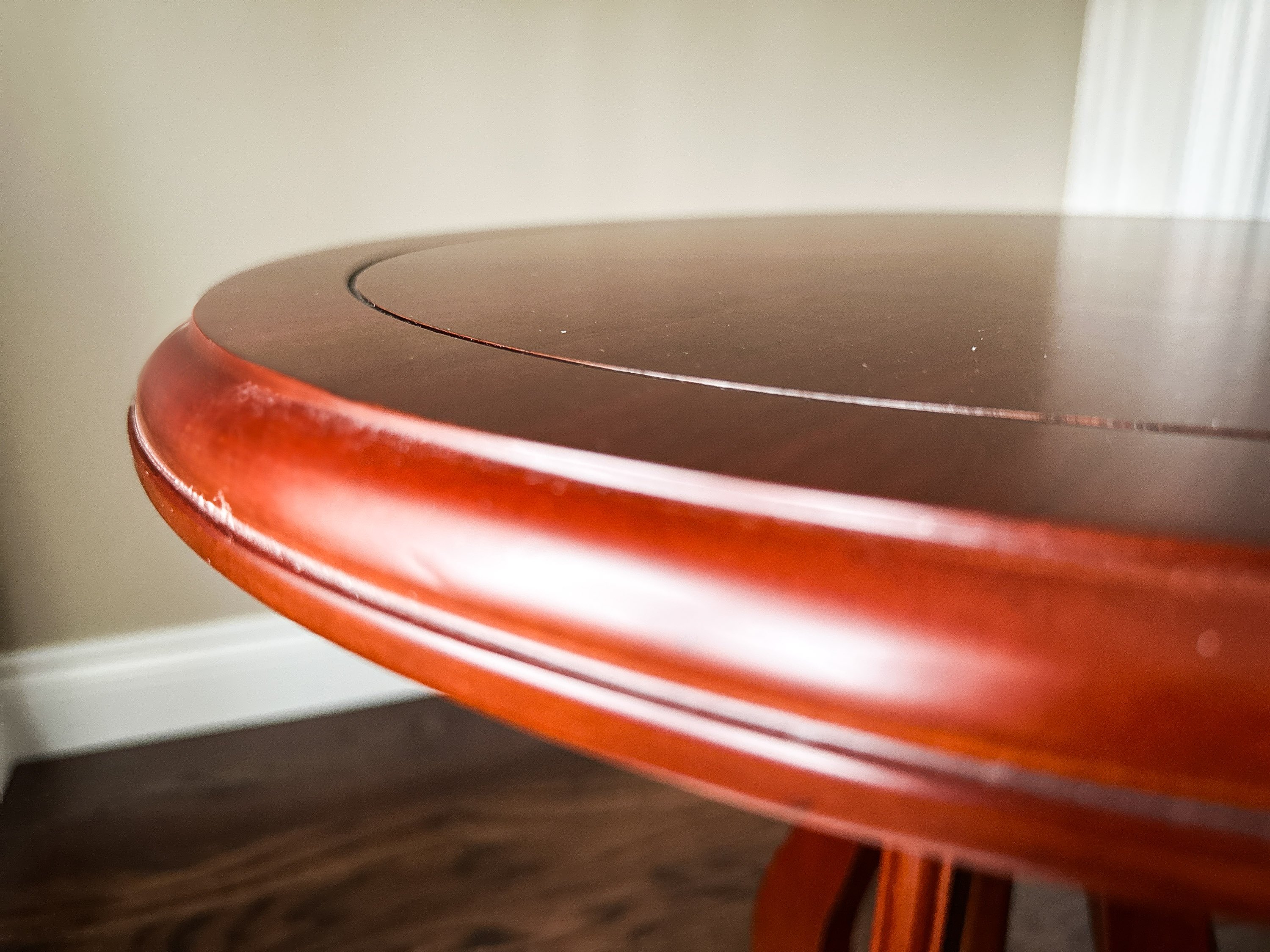 Pair of Round Solid Wooden Accent Table (2) - photo 4